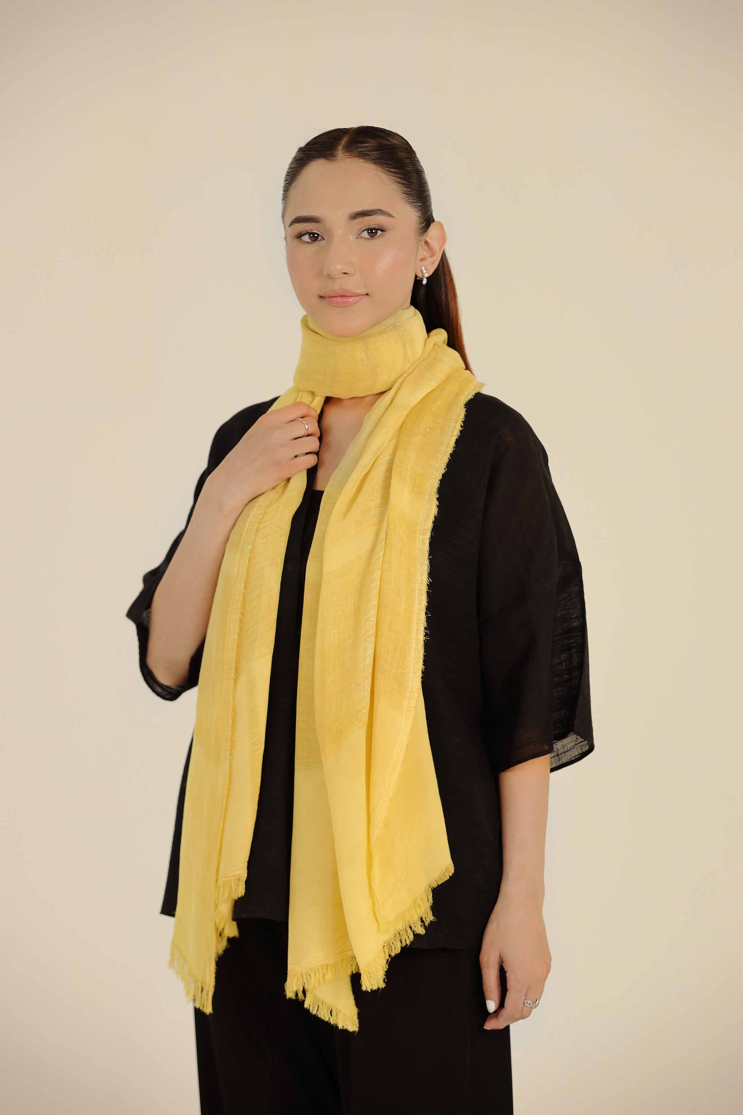 Yellow Women Scarf-442712102 for Women - Fashion Collection | Nishat | Shop Online