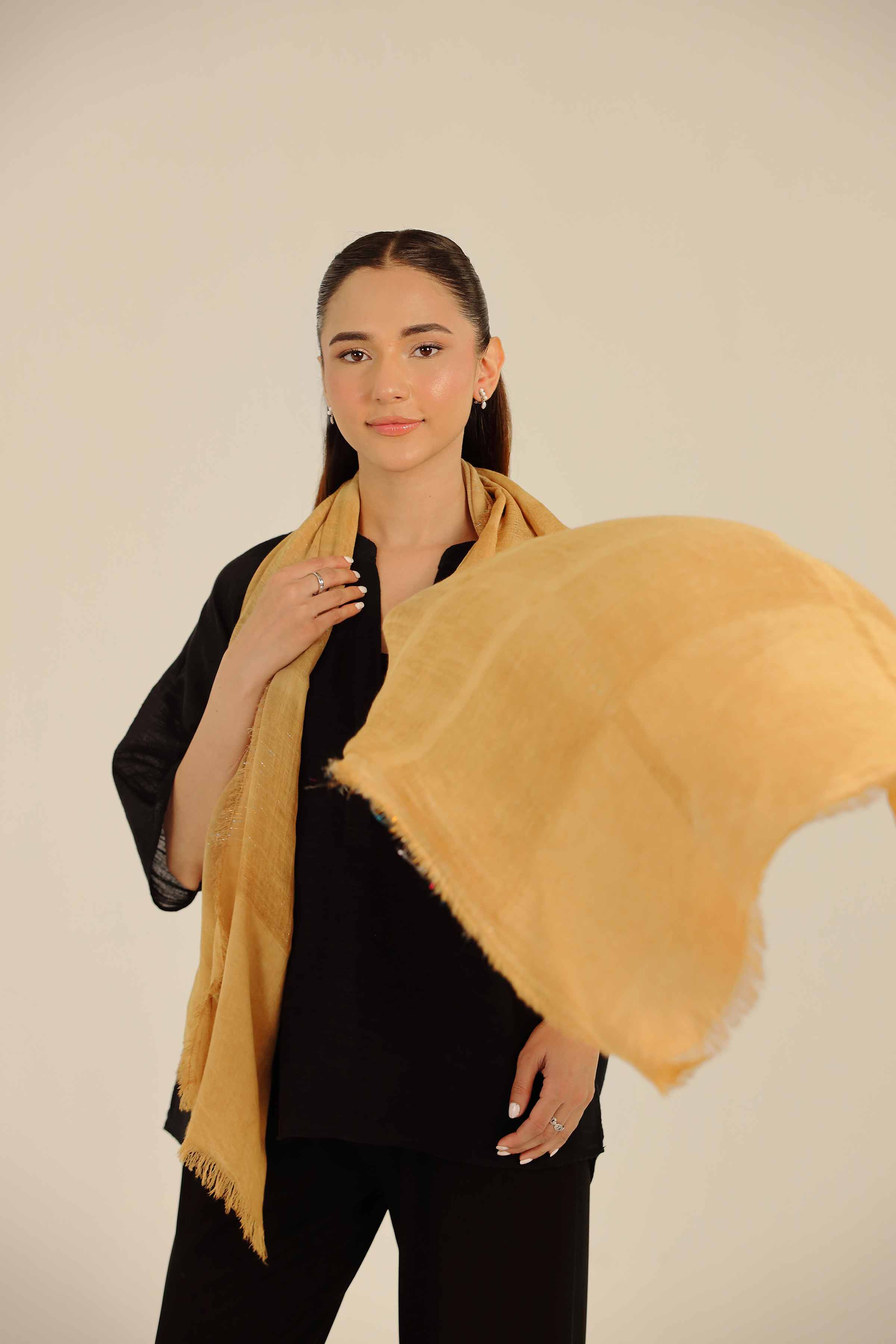 Tan Women Scarf-442712126 for Women - Fashion Collection | Nishat | Shop Online