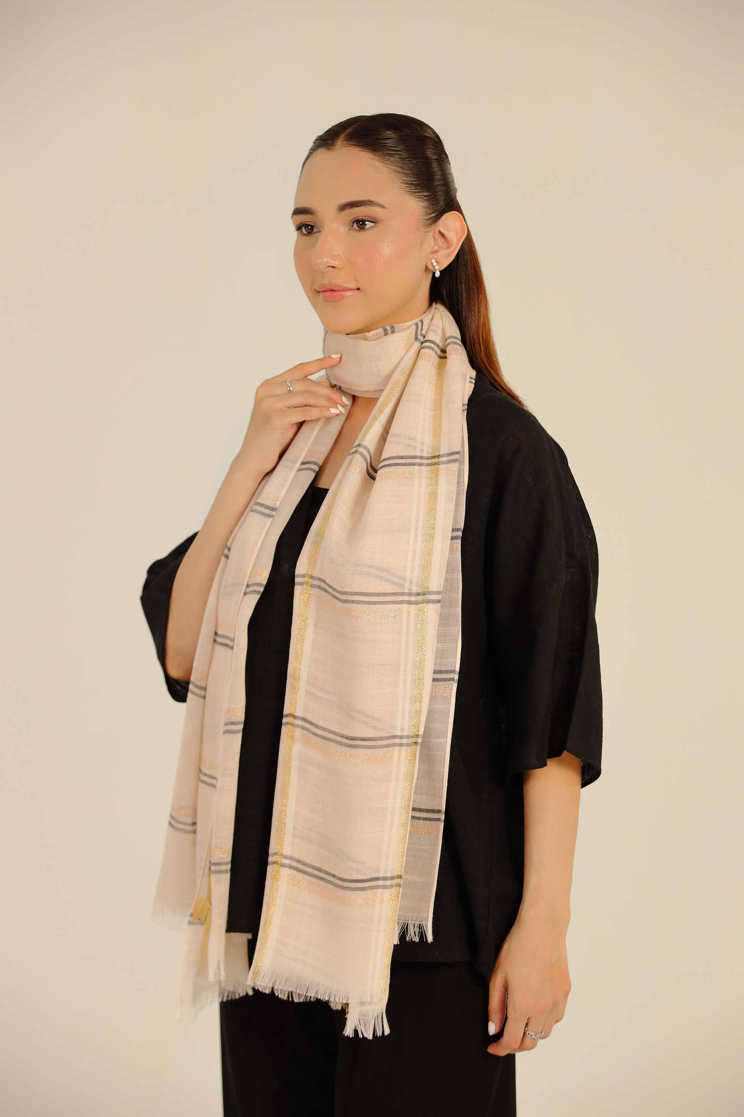 Light Pink Women Scarf-442722114 for Women – Scarf Collection | Nishat | Shop Online