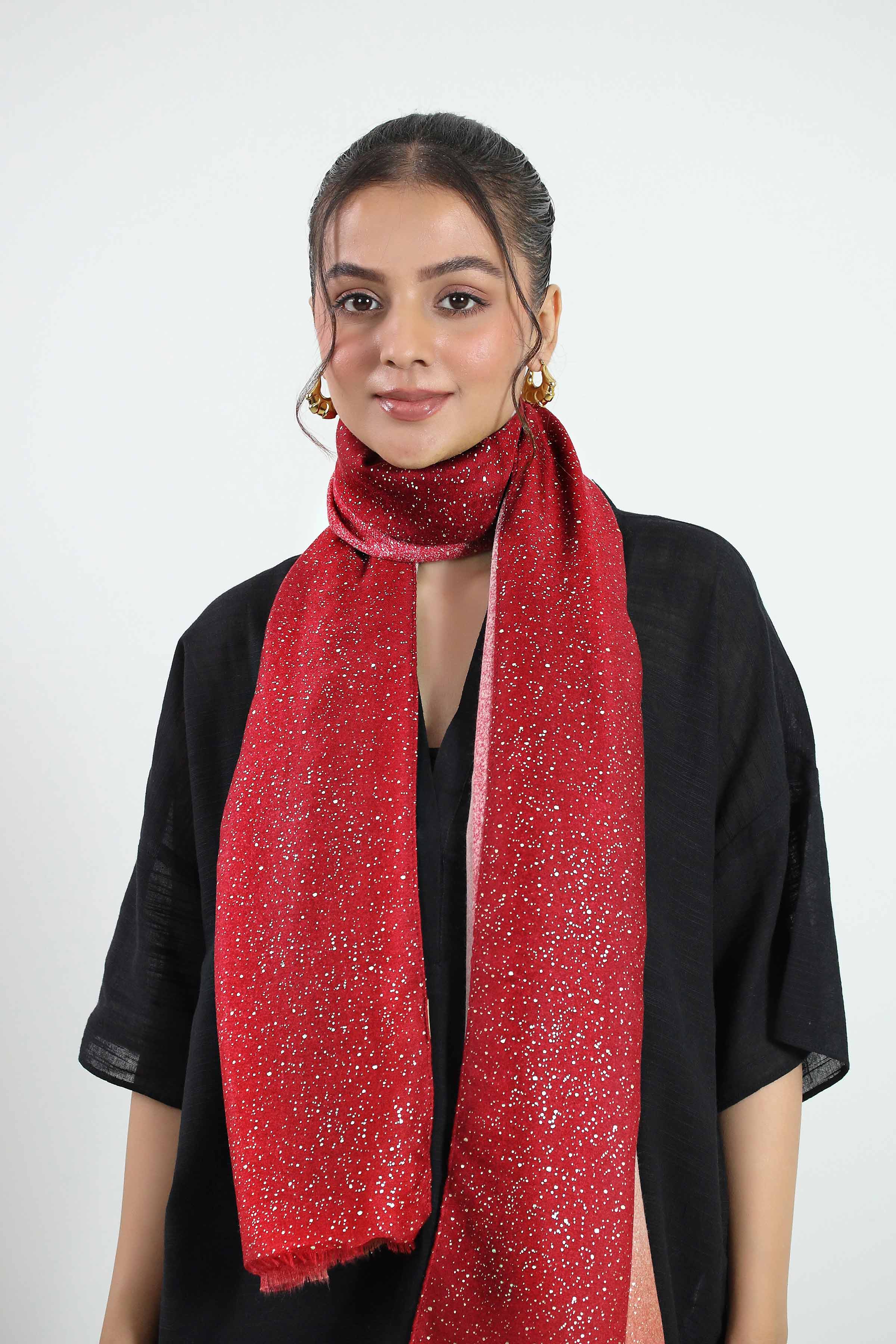 Red Women Scarf-442732101 for Women – Scarf Collection | Nishat | Shop Online
