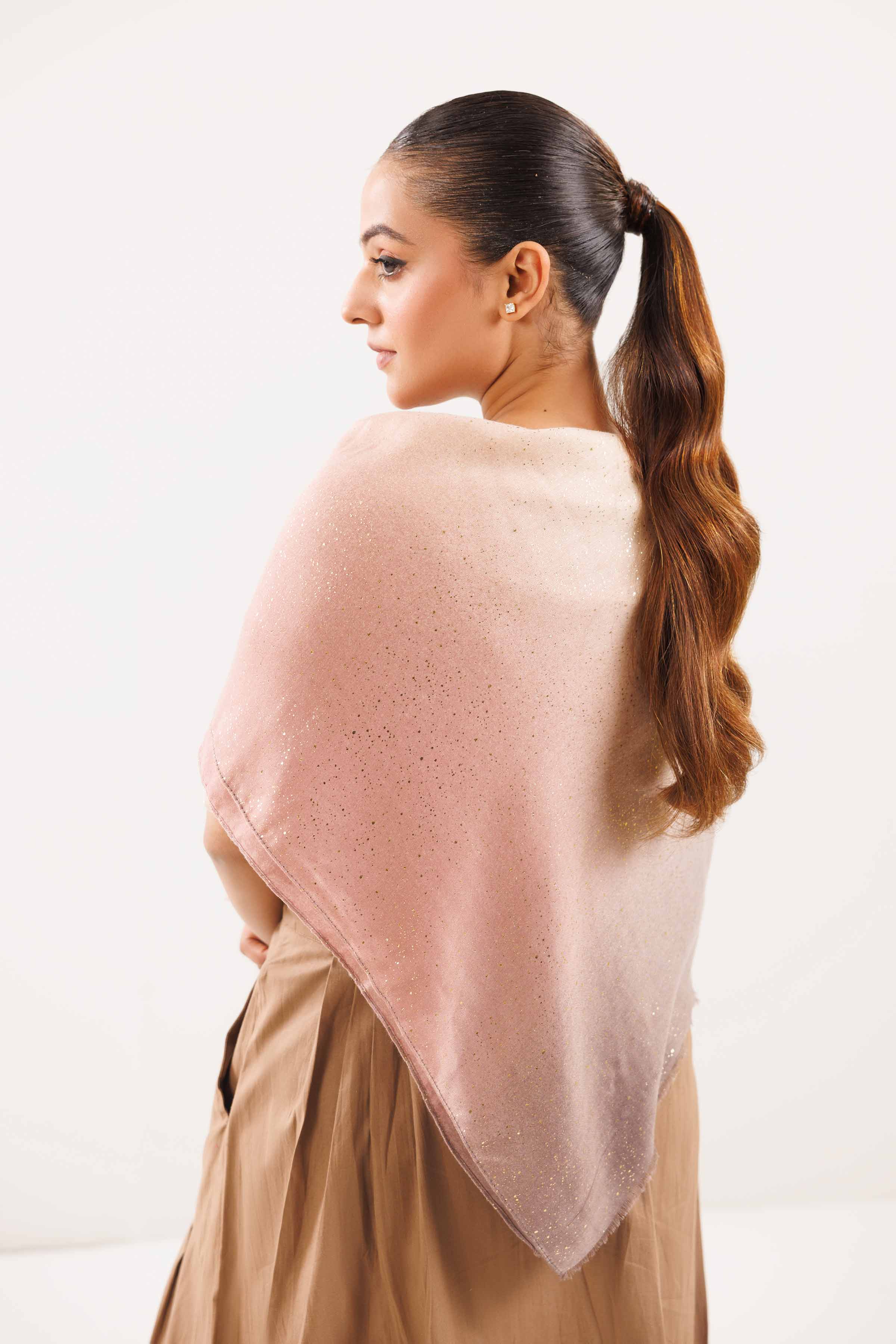 Khaki Women Scarf-442732130 for Women – Scarf Collection | Nishat | Shop Online