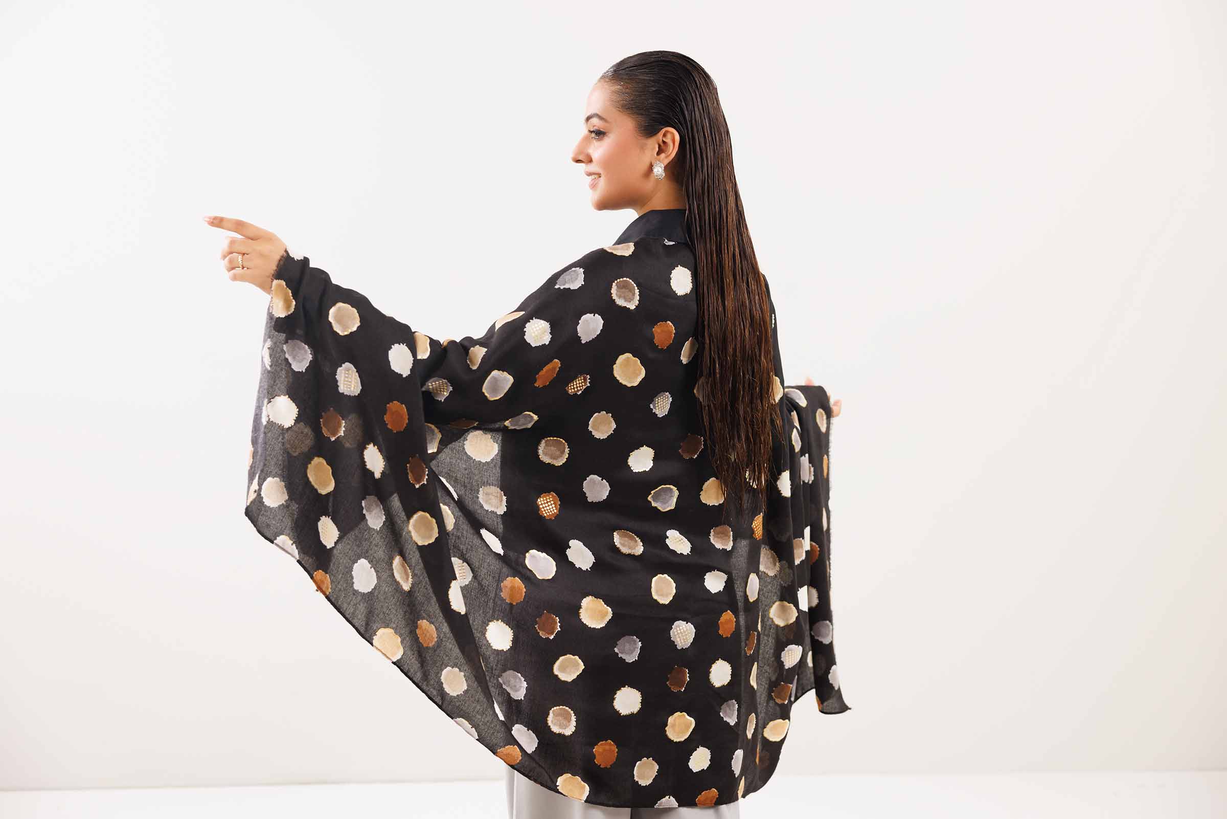 Black Women Scarf-442742103 for Women – Scarf Collection | Nishat | Shop Online