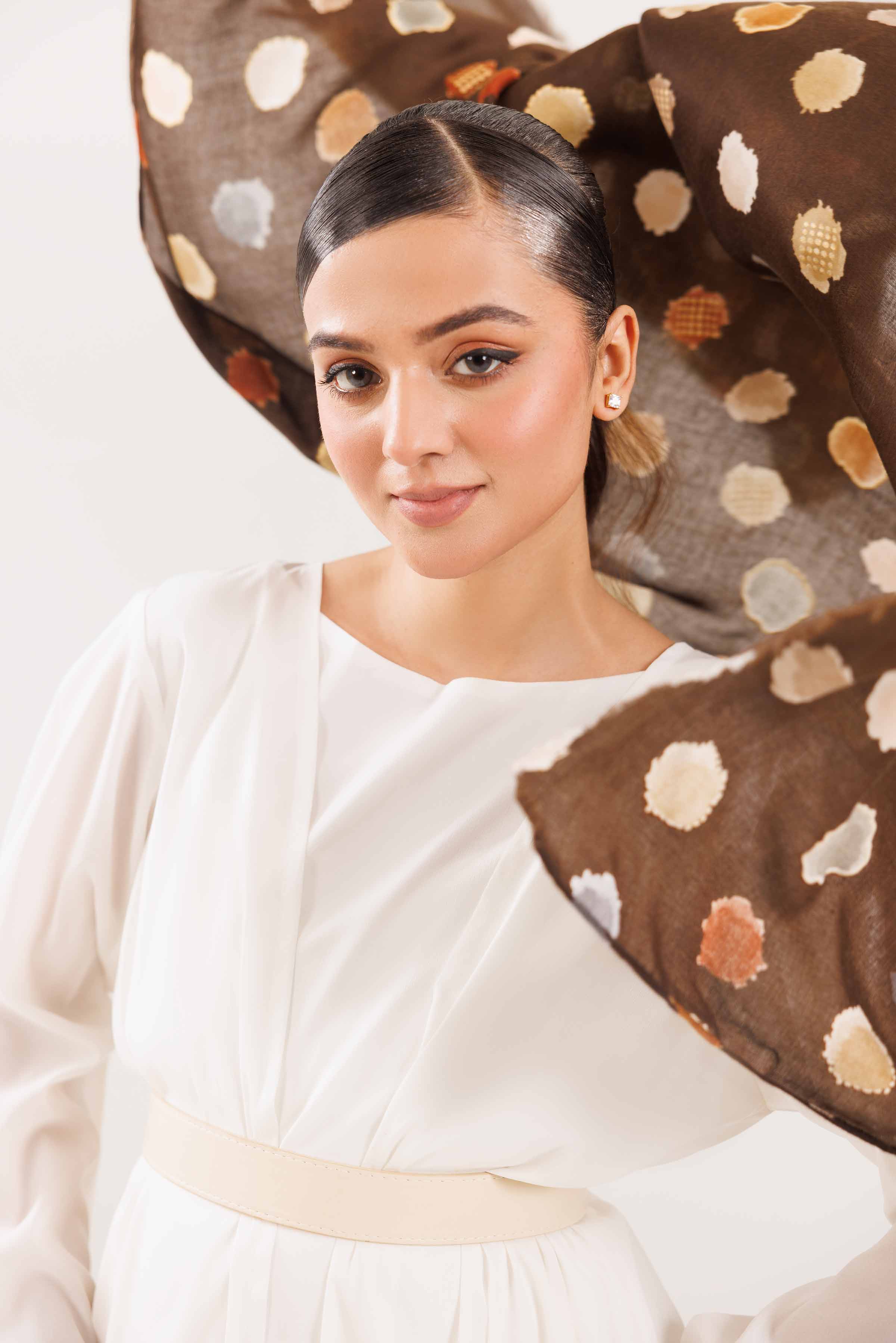 Coffee Women Scarf-442742117 for Women – Scarf Collection | Nishat | Shop Online