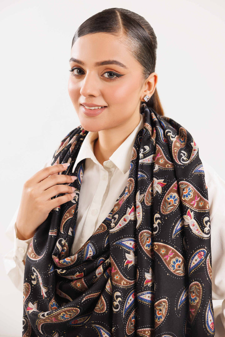 Black Women Scarf-442752103 for Women – Scarf Collection | Nishat | Shop Online
