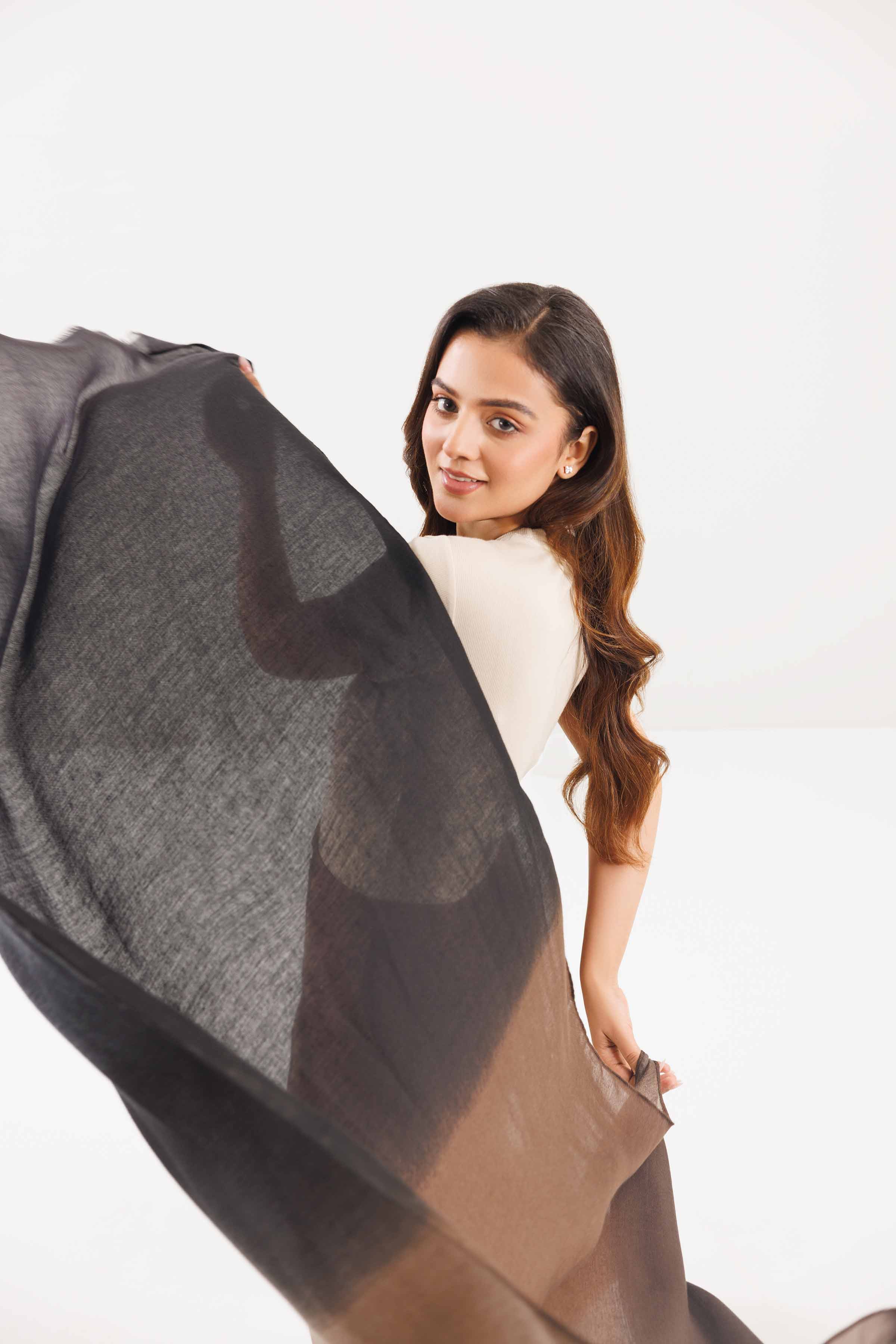 Khaki Women Scarf-442842130 for Women - Fashion Collection | Nishat | Shop Online