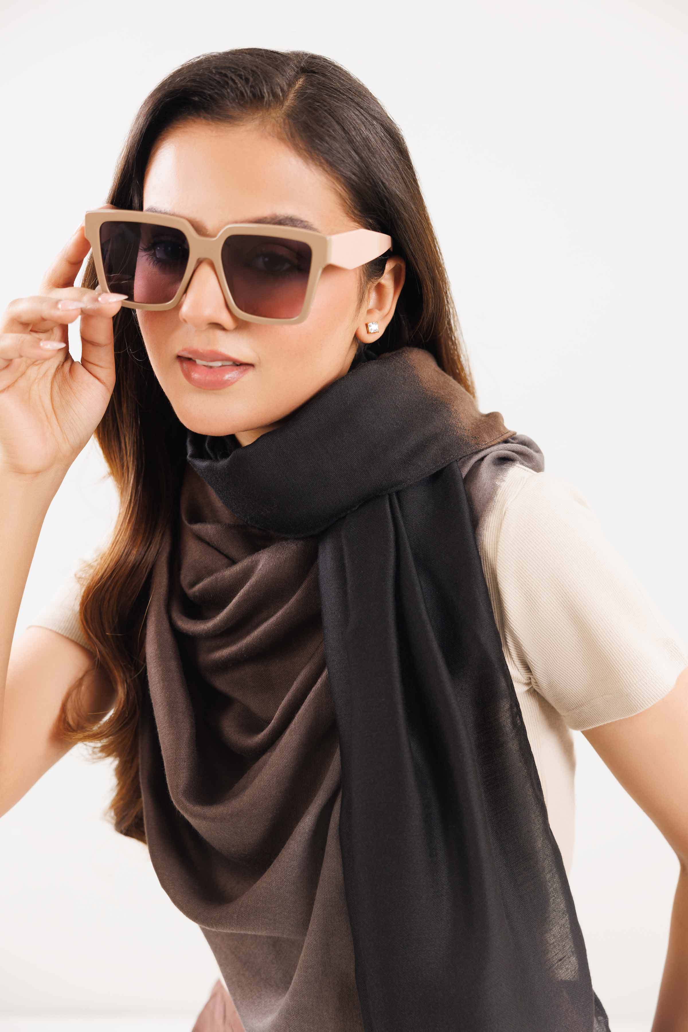 Khaki Women Scarf-442842130 for Women - Fashion Collection | Nishat | Shop Online