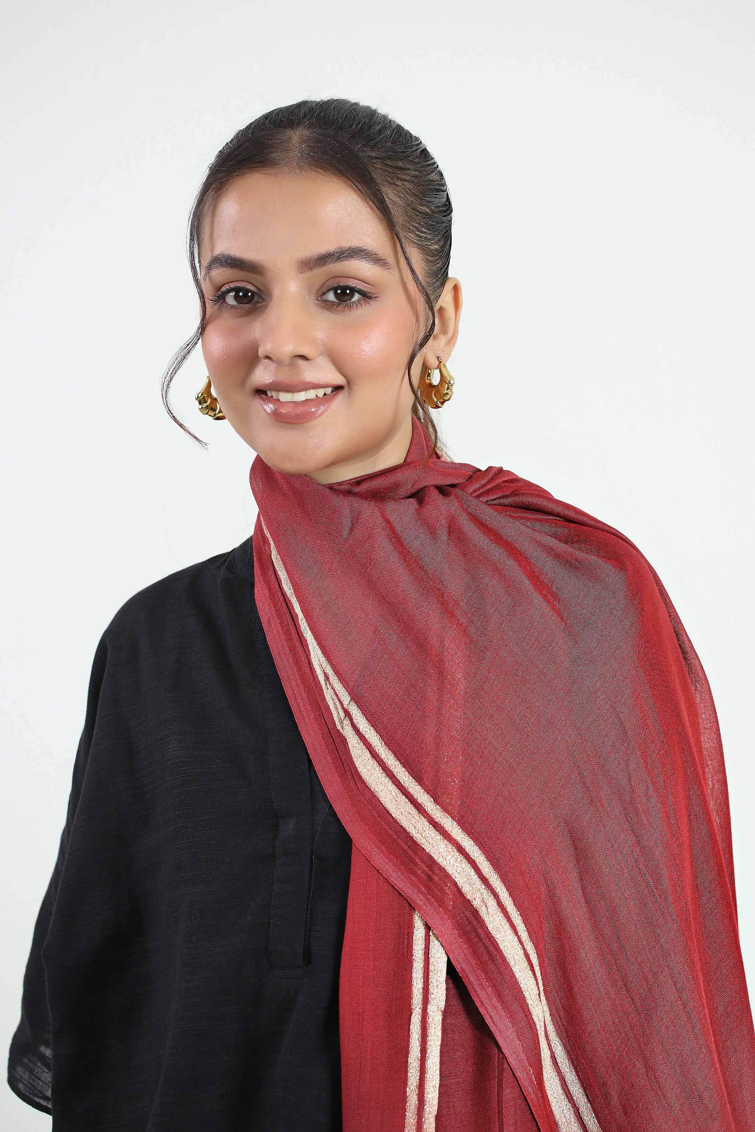 Maroon Women Scarf-442862122 for Women – Scarf Collection | Nishat | Shop Online