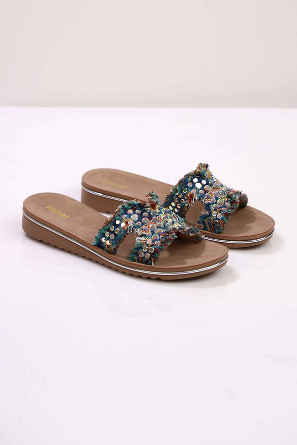 Blue Wedge-442932908 for Women - Shoes Collection | Nishat | Shop Online