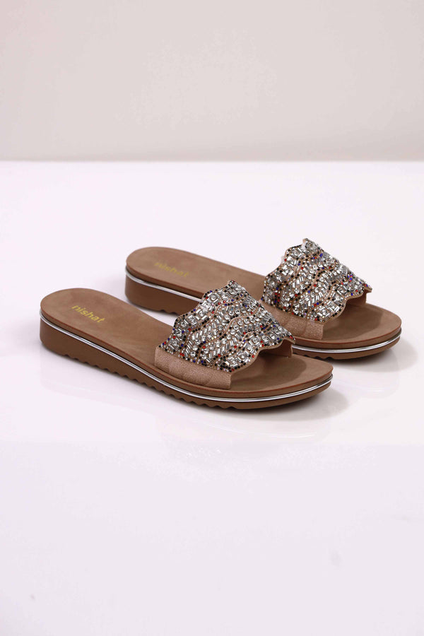 Beige Wedge-443002918 for Women - Shoes Collection | Nishat | Shop Online