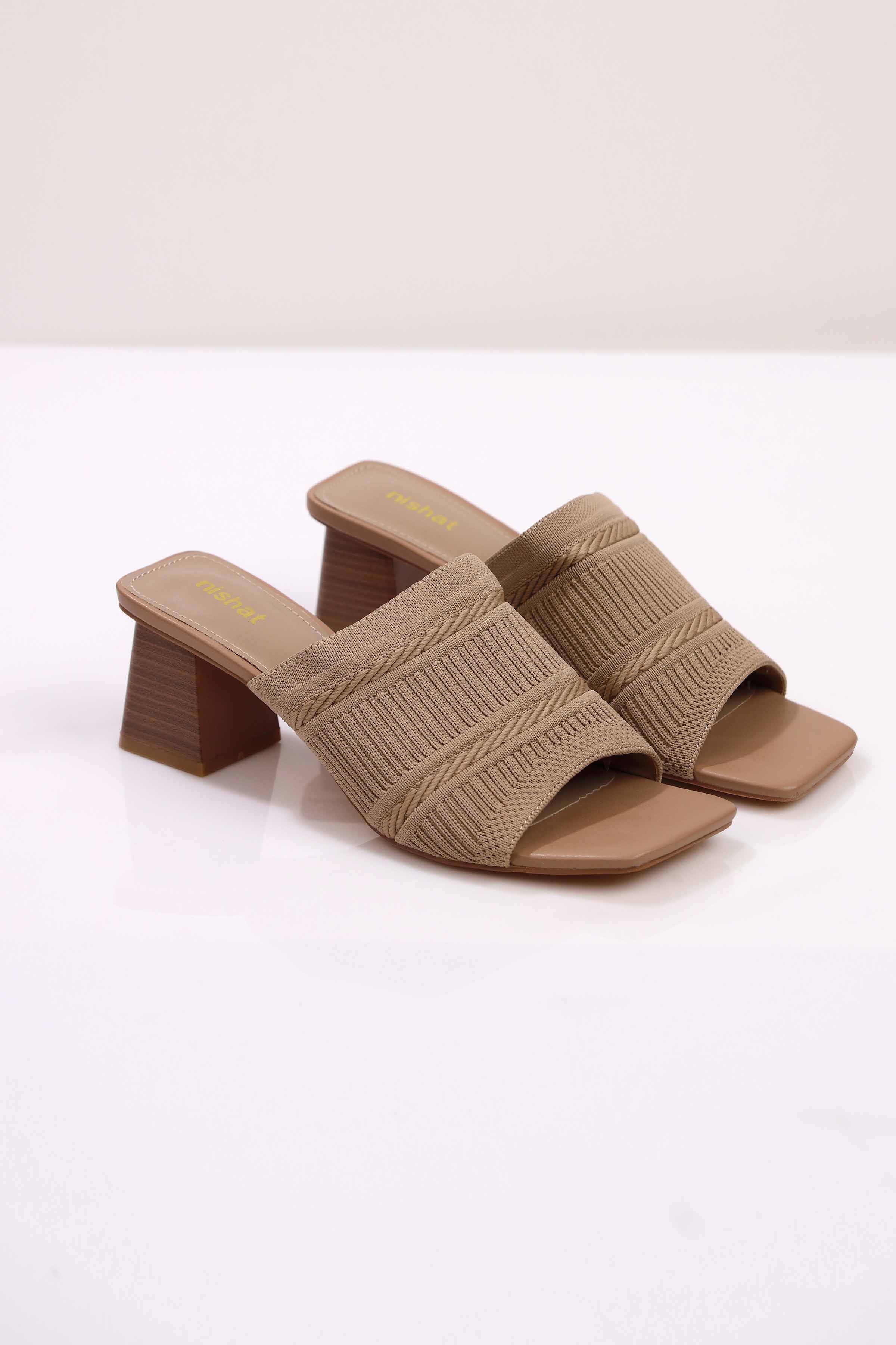 Khaki Wedge-443052930 for Women - Shoes Collection | Nishat | Shop Online