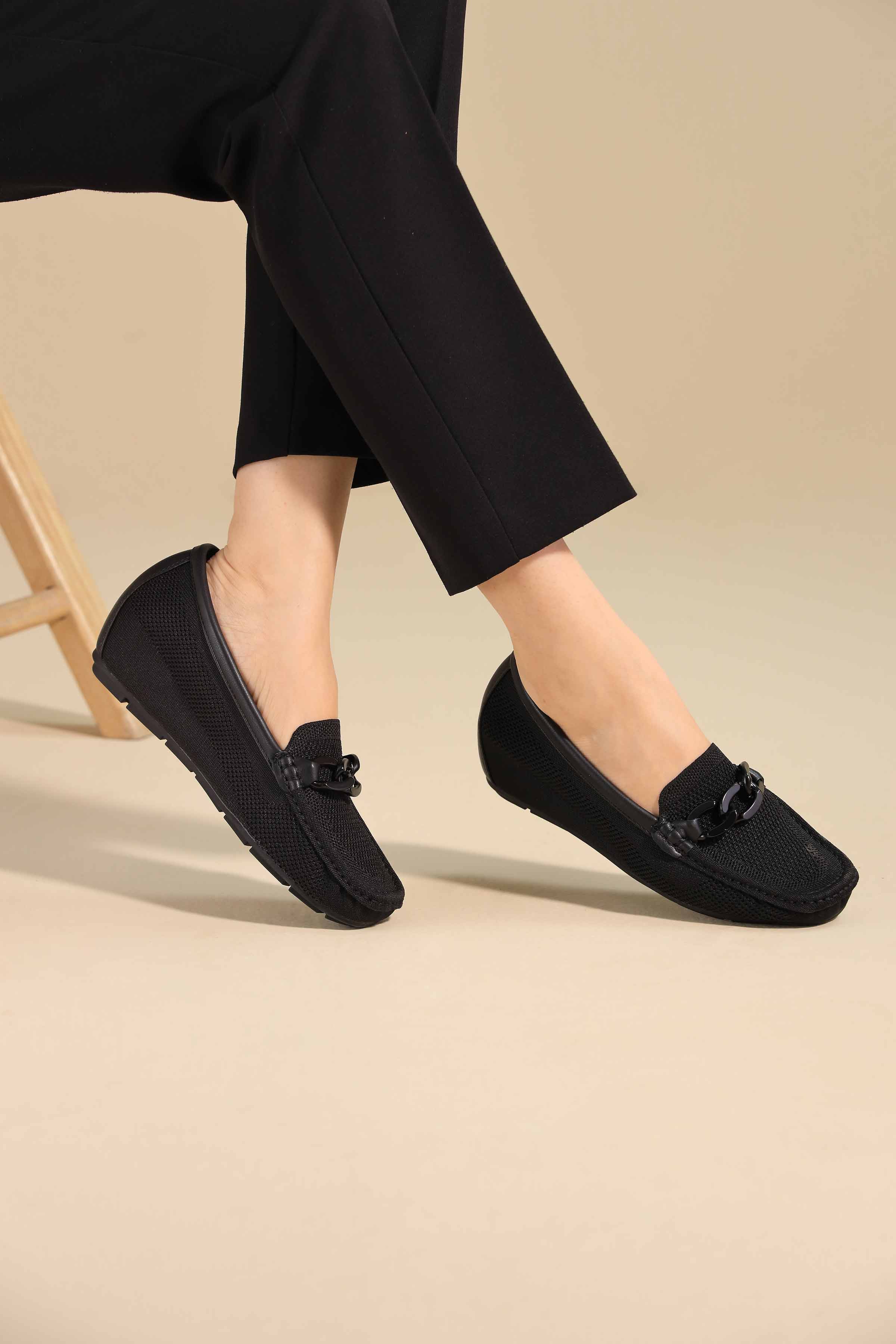 Black Loafers-443062903 -  for Women - Shoes Collection | Nishat | Shop Online