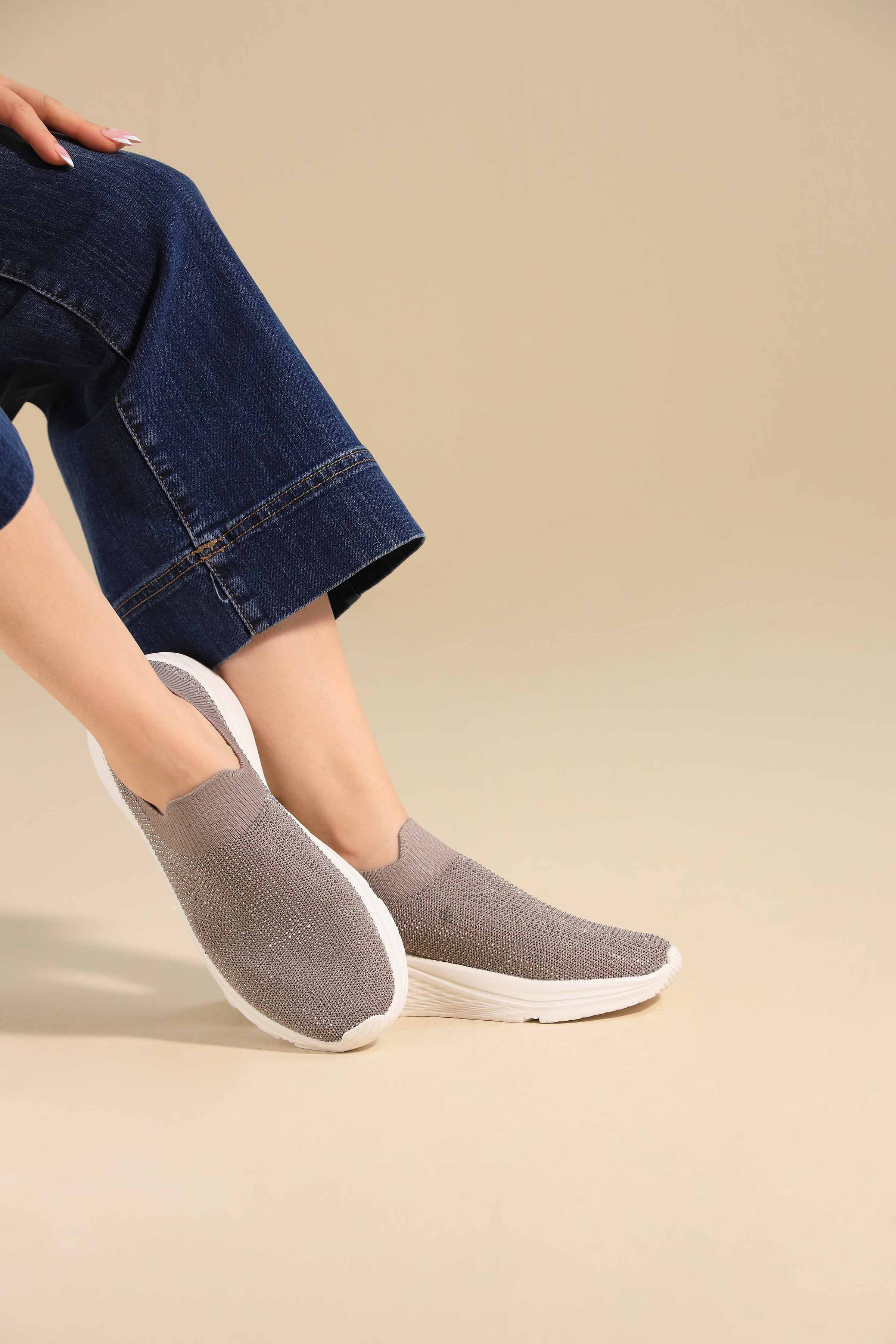 Khaki Canvas-443172930 -  for Women - Shoes Collection | Nishat | Shop Online