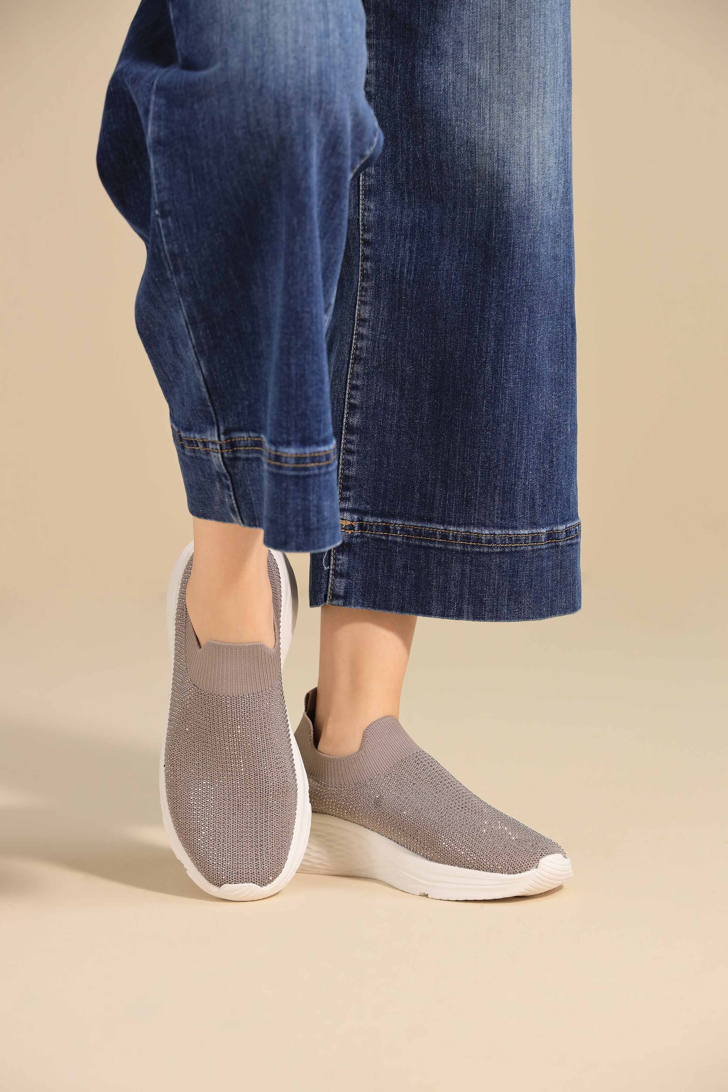 Khaki Canvas-443172930 -  for Women - Shoes Collection | Nishat | Shop Online