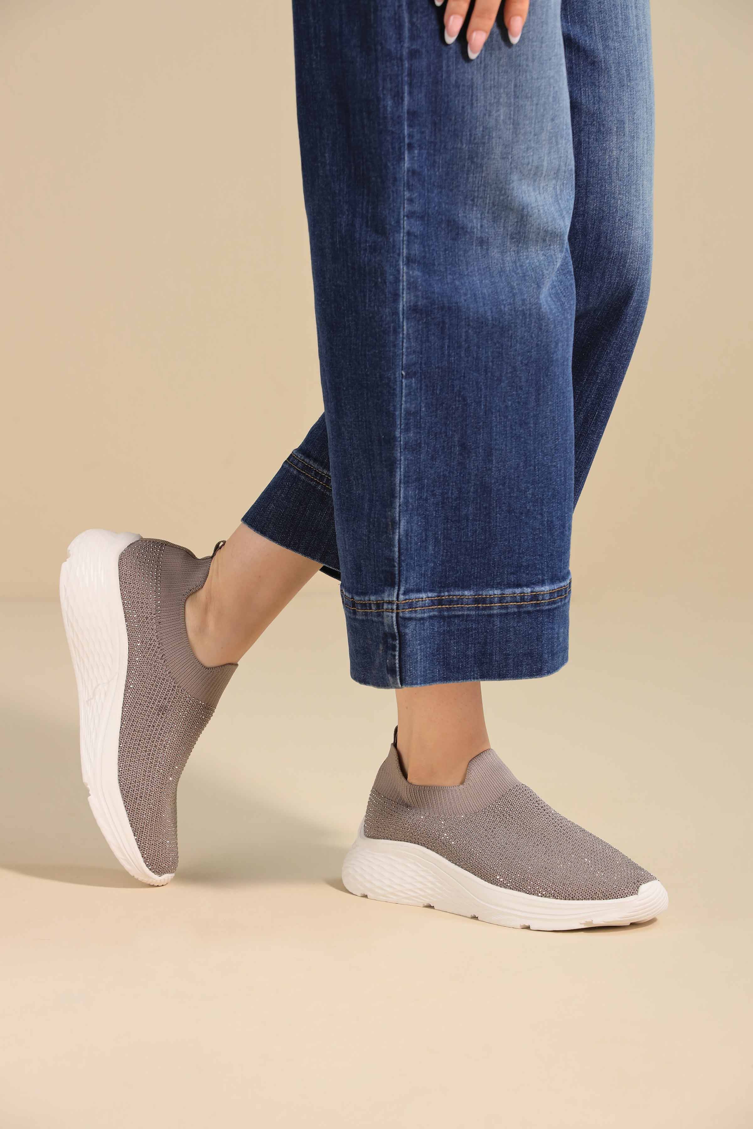 Khaki Canvas-443172930 -  for Women - Shoes Collection | Nishat | Shop Online