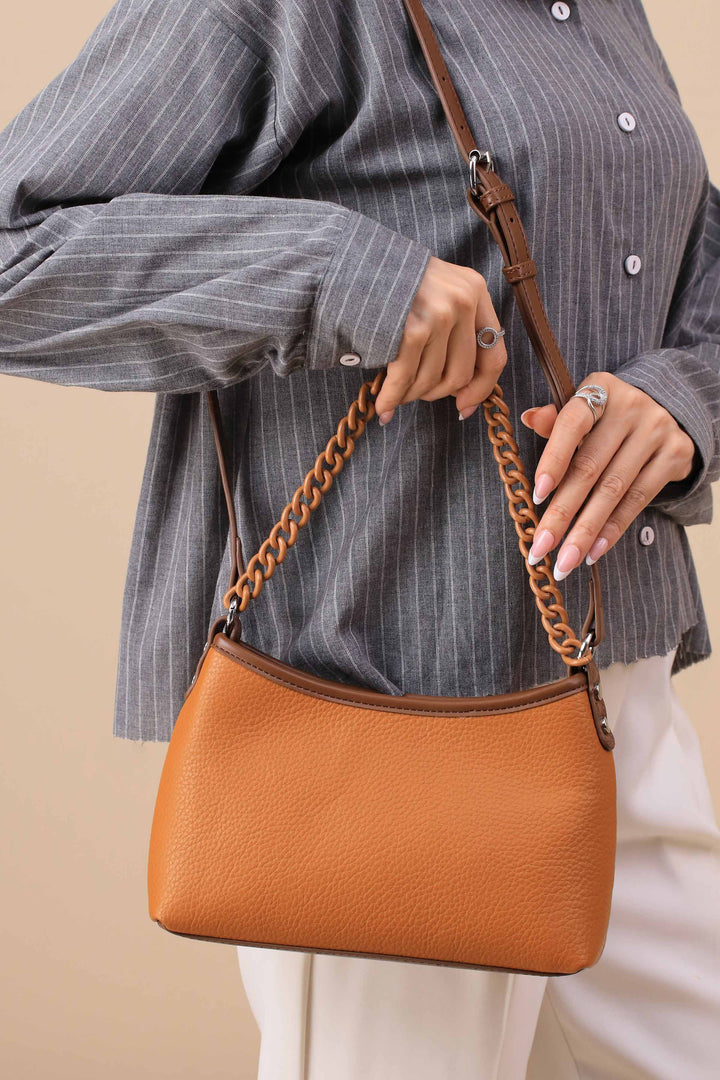Tan Shoulder Bag-443222126-for Women - Bag Winter Collection | Nishat | Shop Online