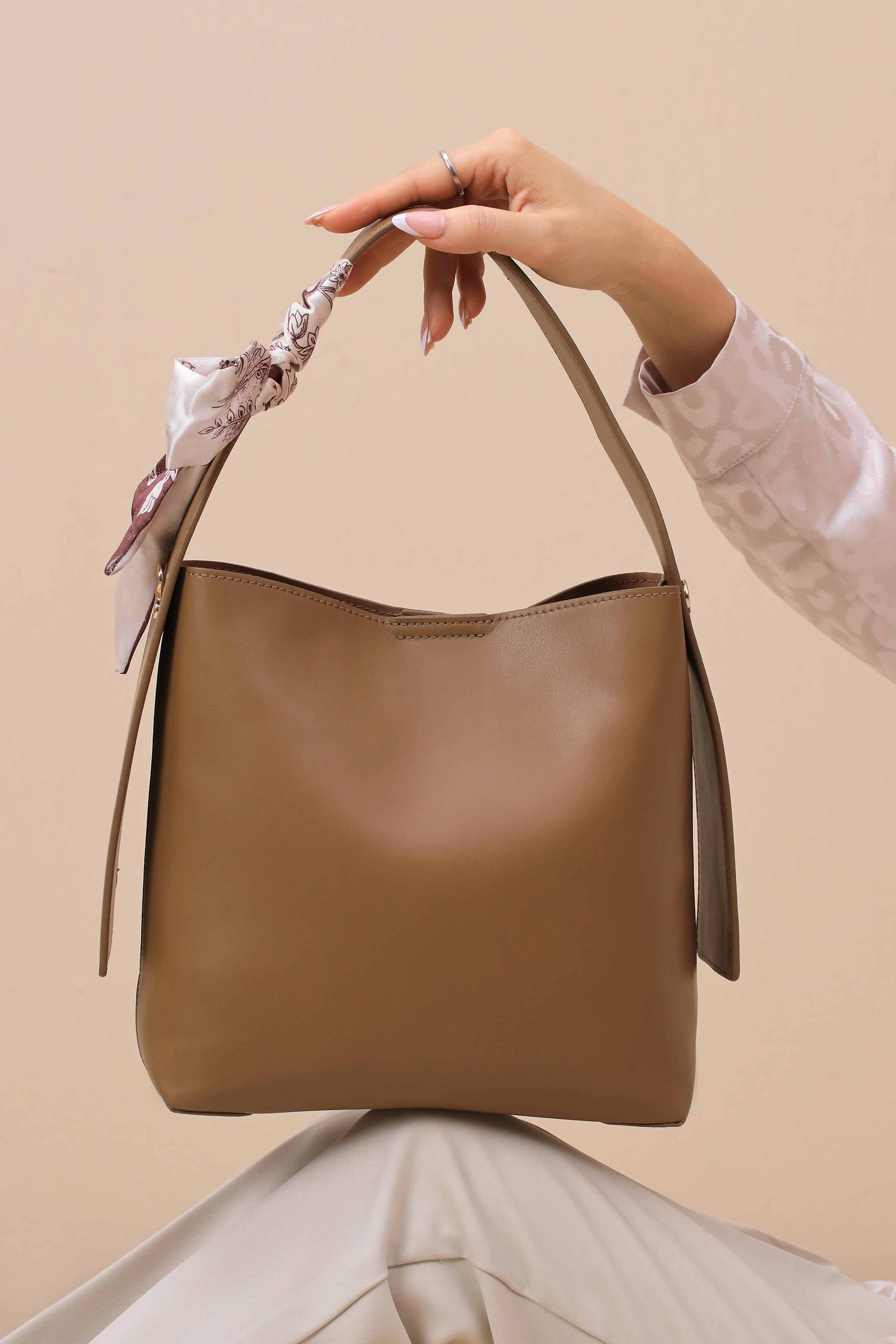 Taupe Shoulder Bag-443242121-for Women - Bag Winter Collection | Nishat | Shop Online