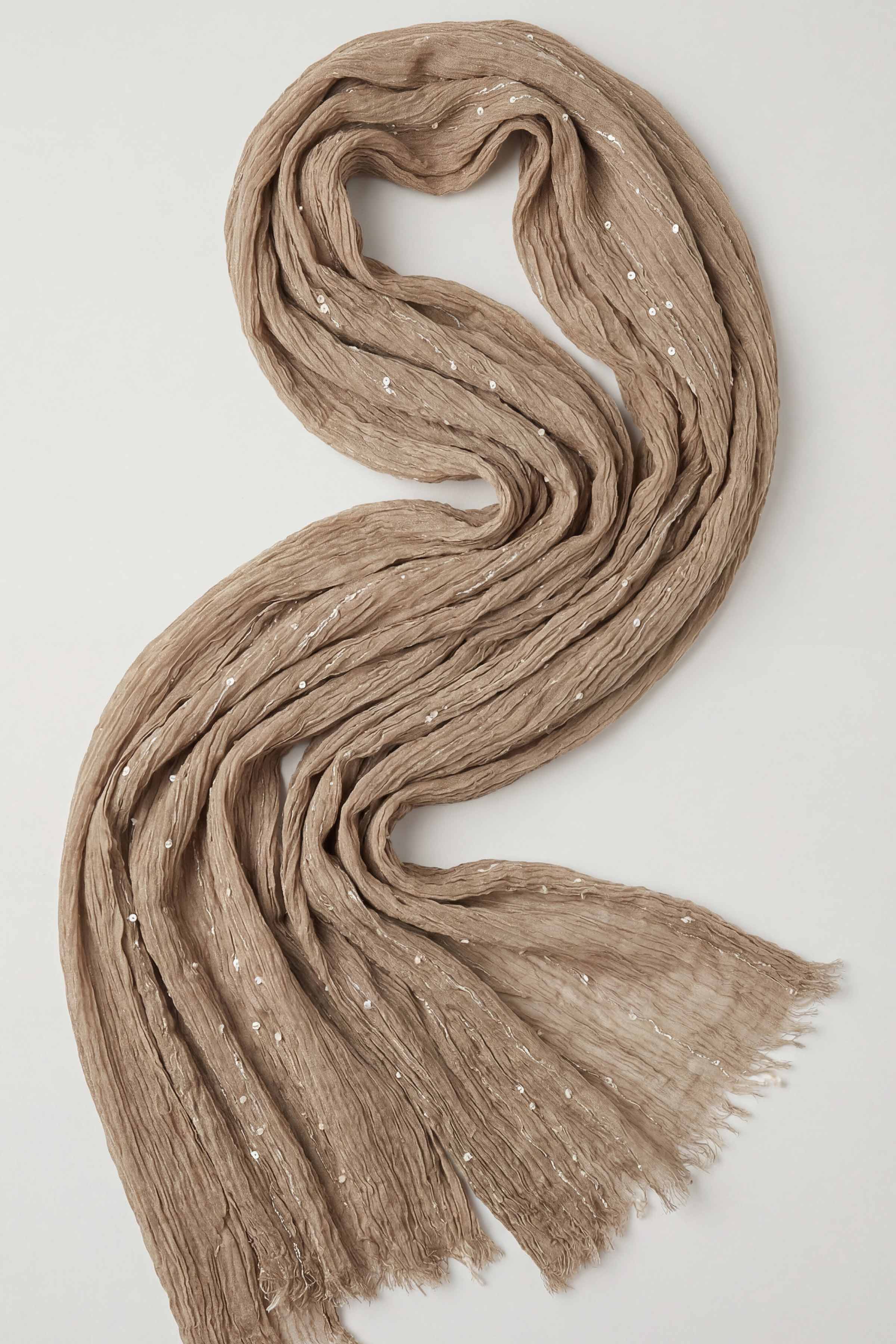 Tan Women Scarf-443382126