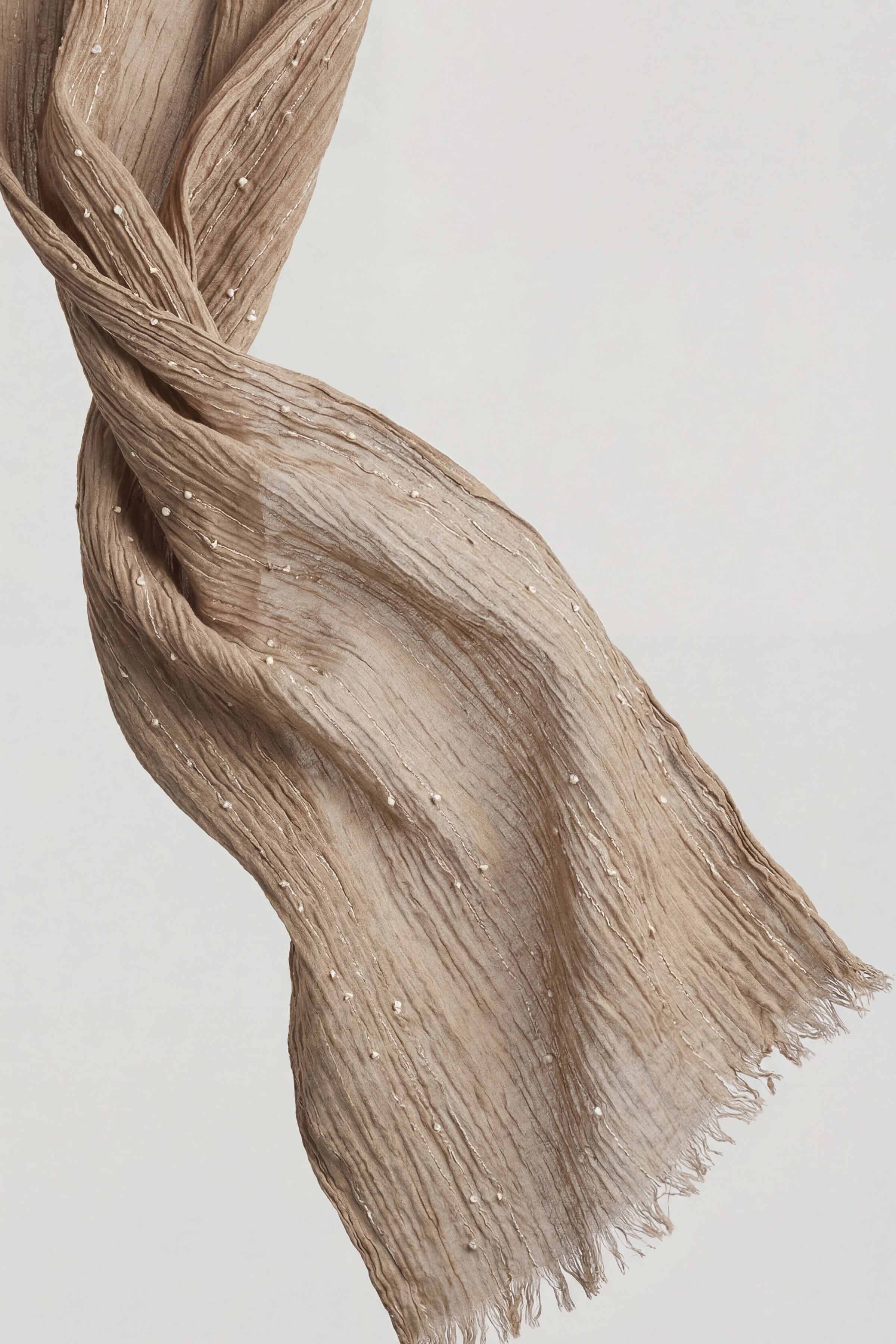 Tan Women Scarf-443382126