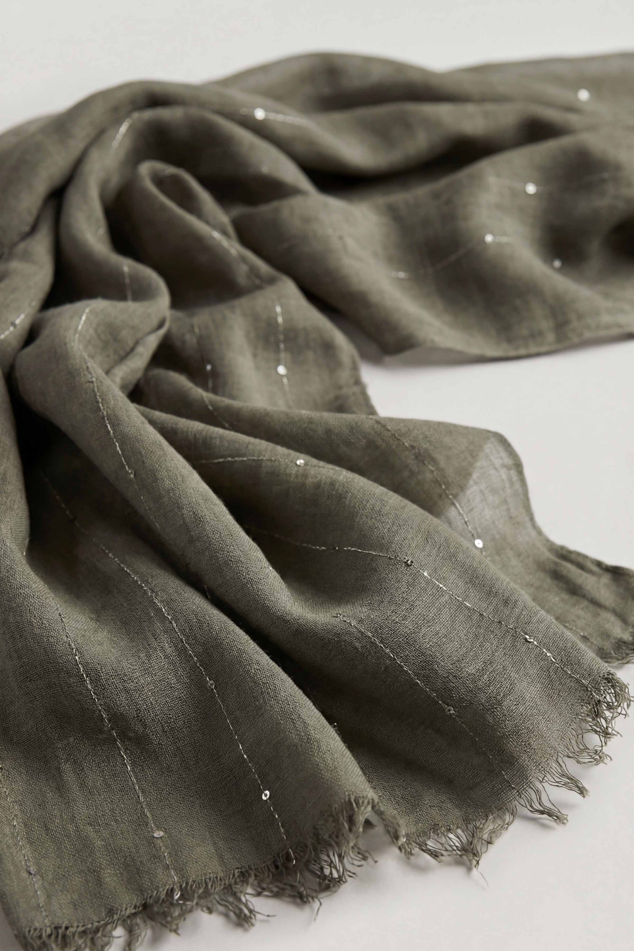 Dark Green Women Scarf-443392104