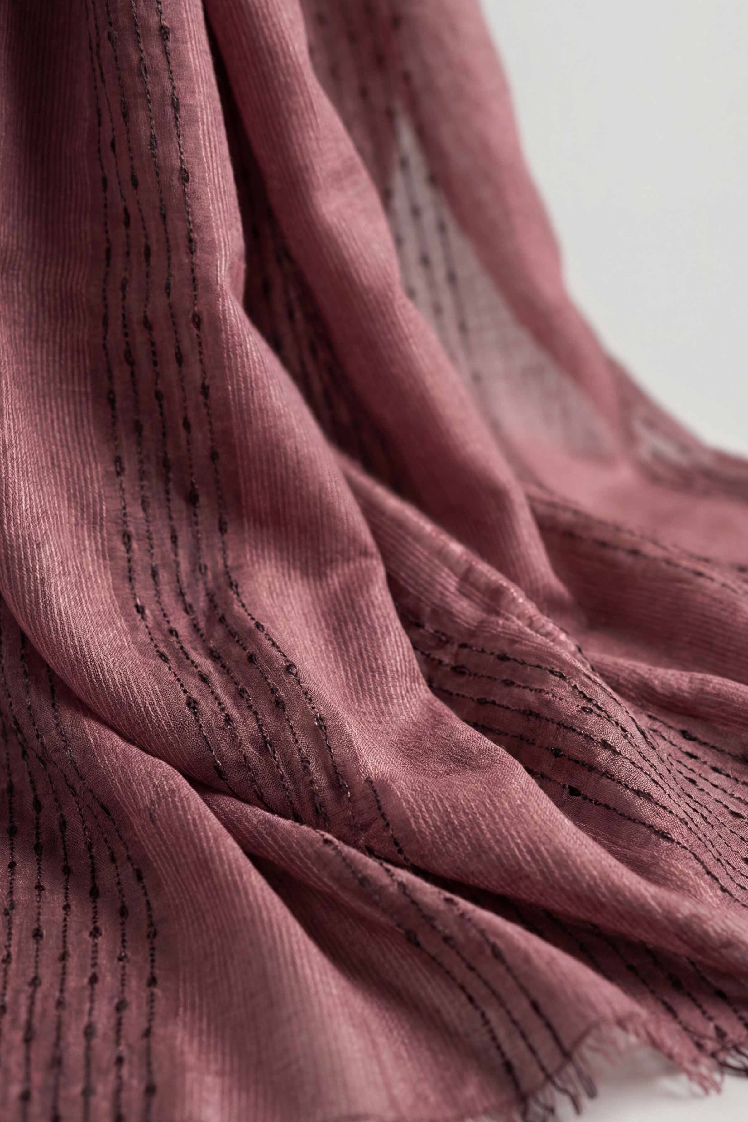 Dark Pink Women Scarf-443402114