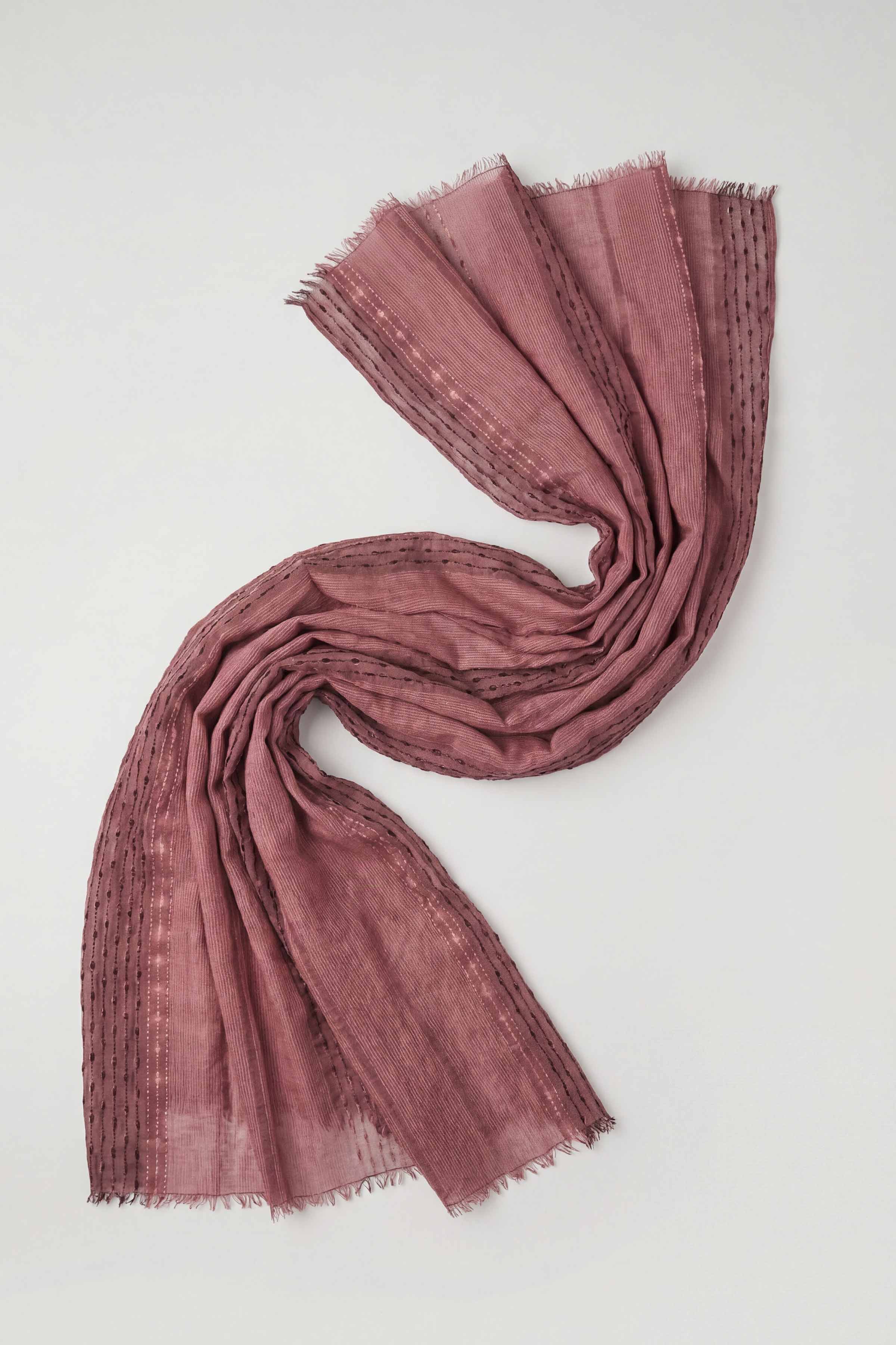 Dark Pink Women Scarf-443402114