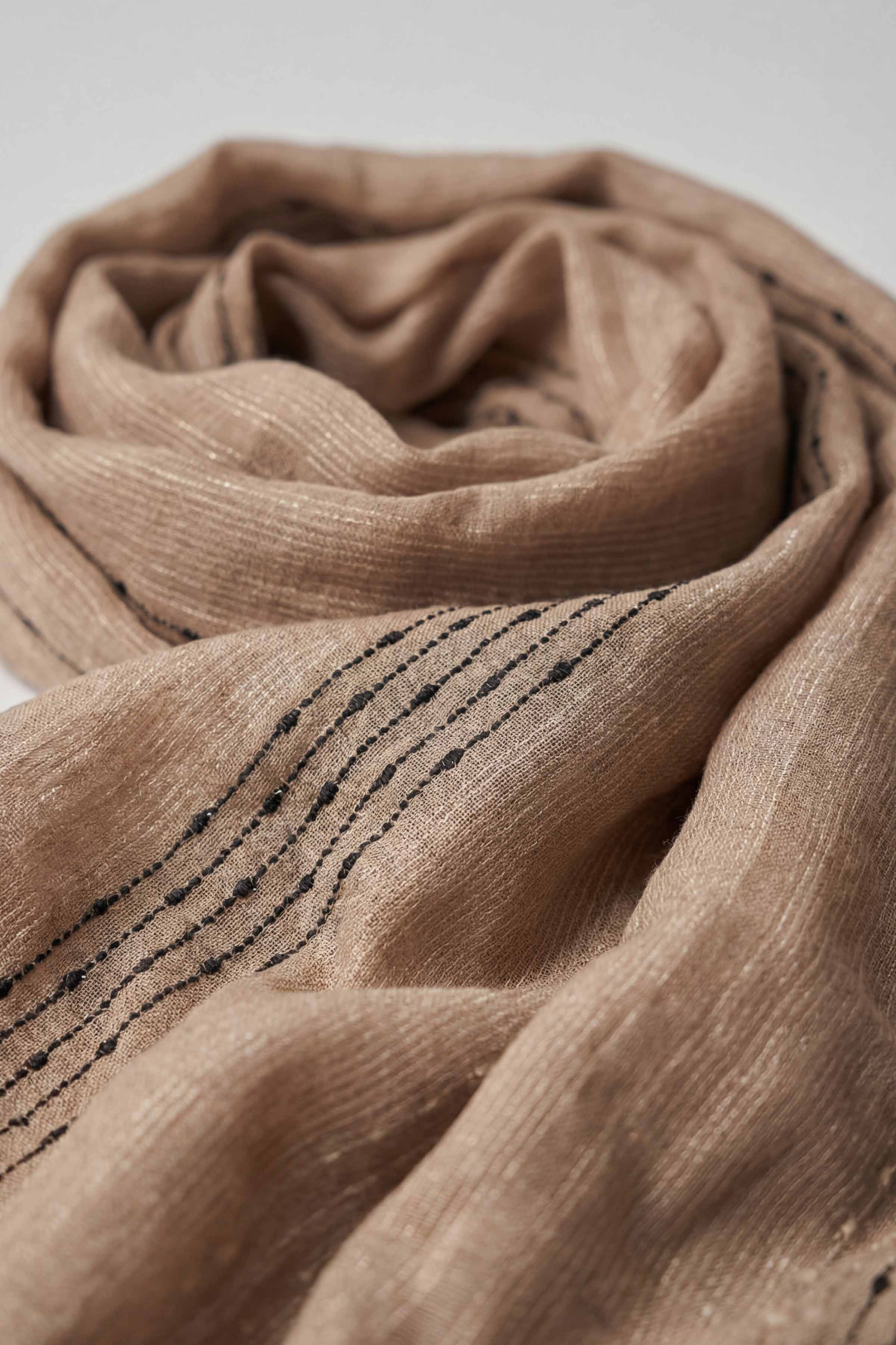 Khaki Women Scarf-443402130