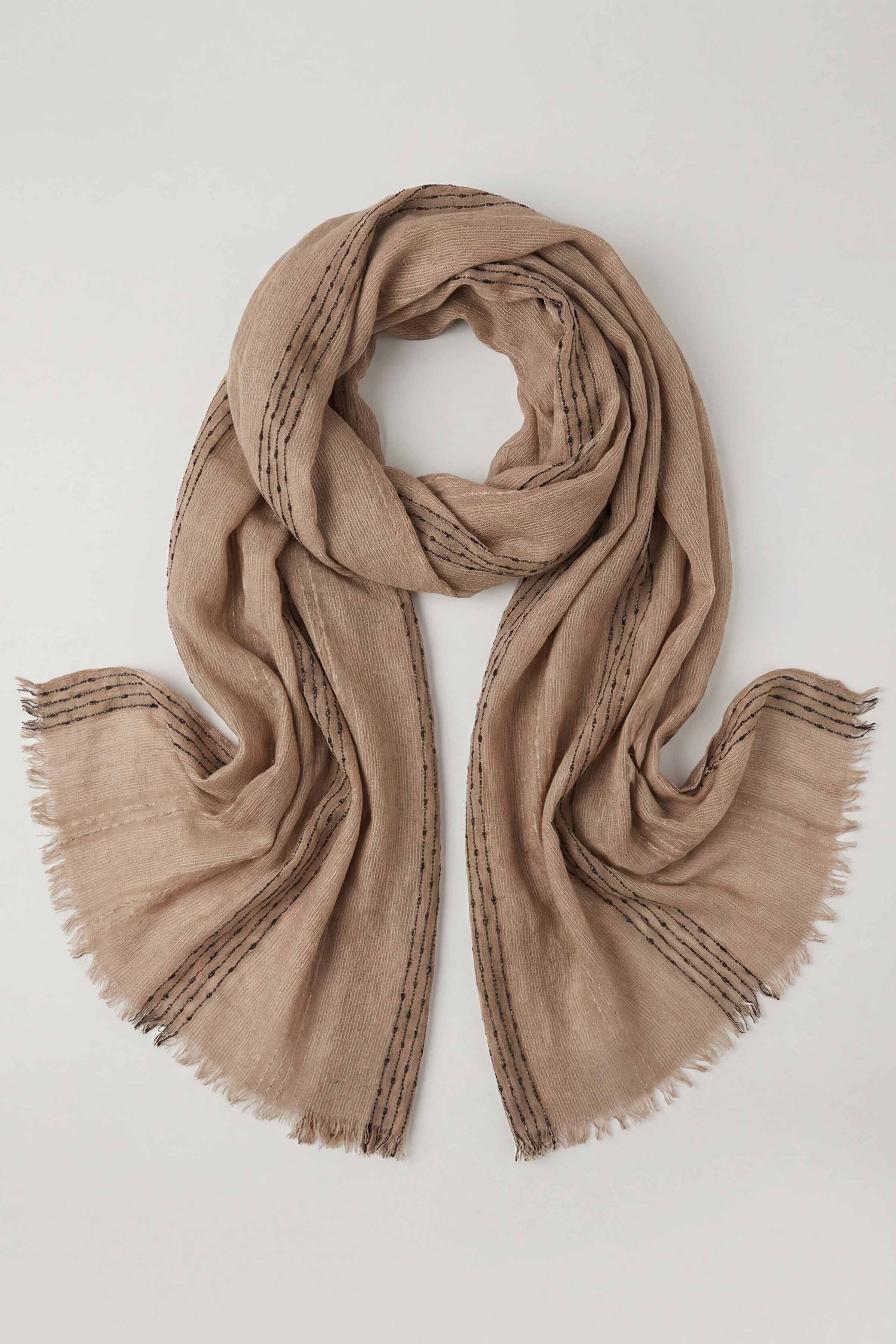 Khaki Women Scarf-443402130