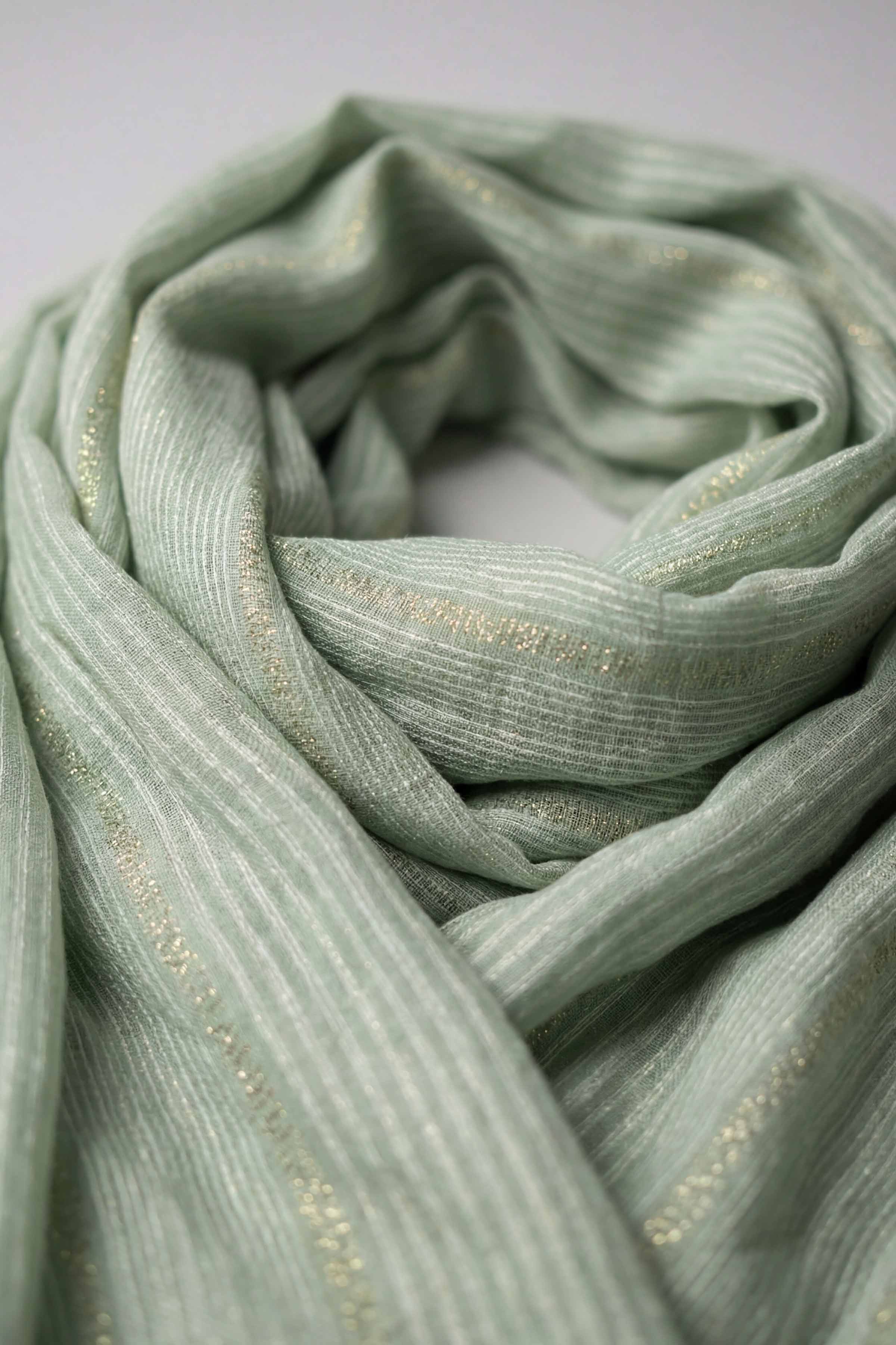 Green Women Scarf-443412104