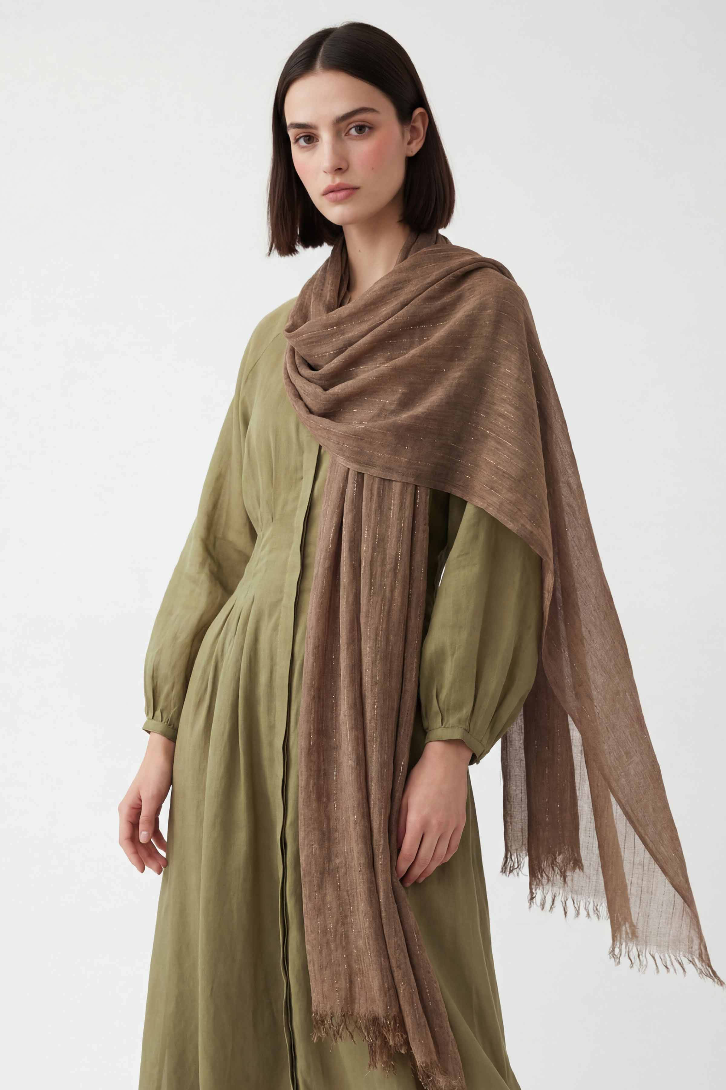 Coffee Women Scarf-443422117