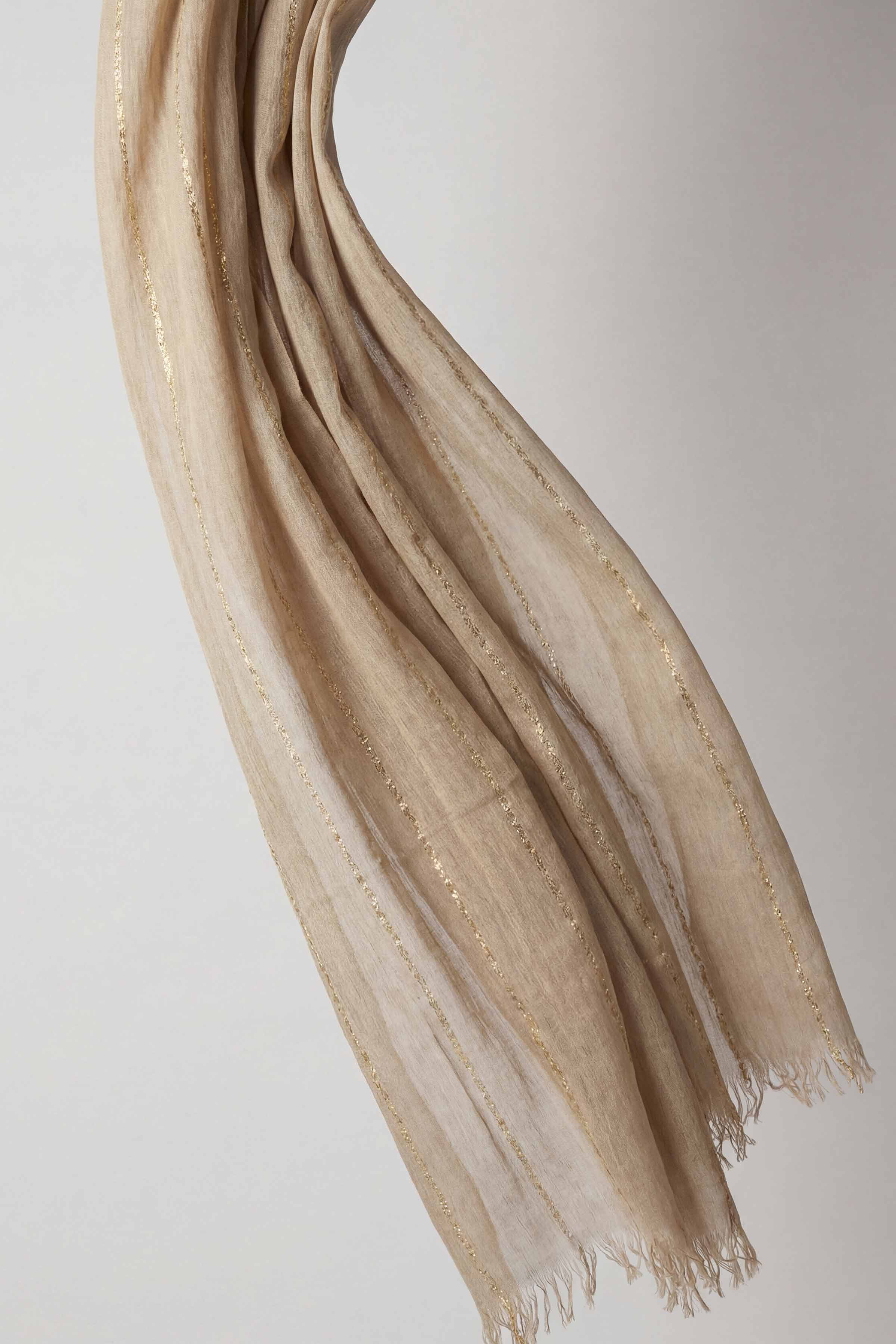 Beige Women Scarf-443442118