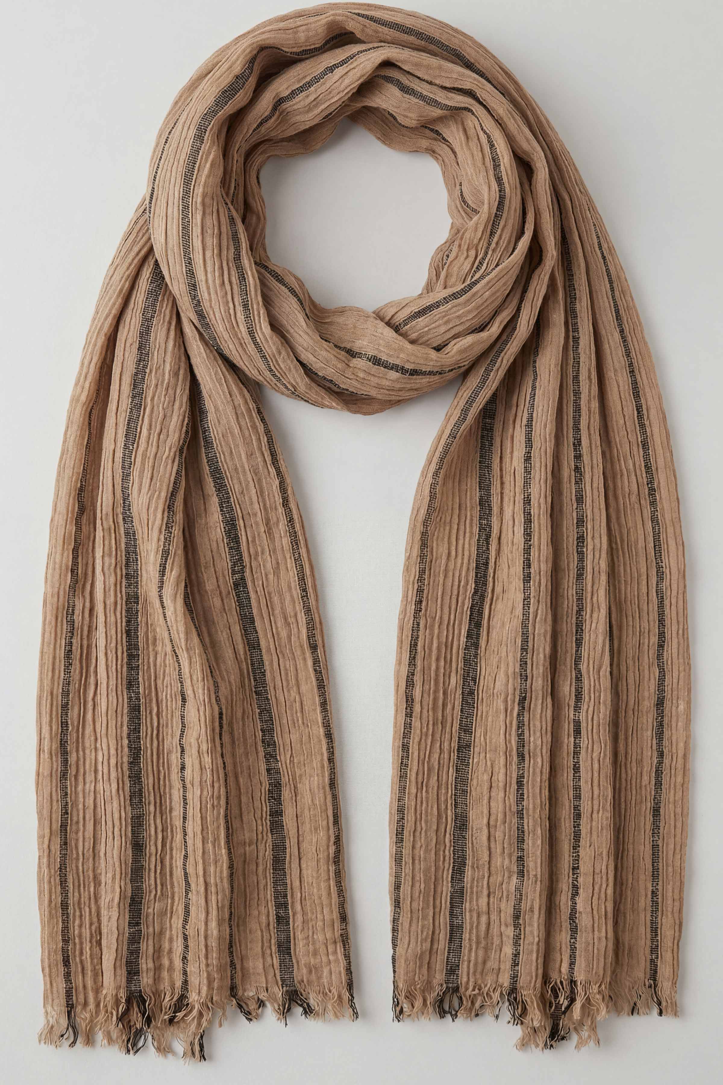 Khaki Women Scarf-443452130