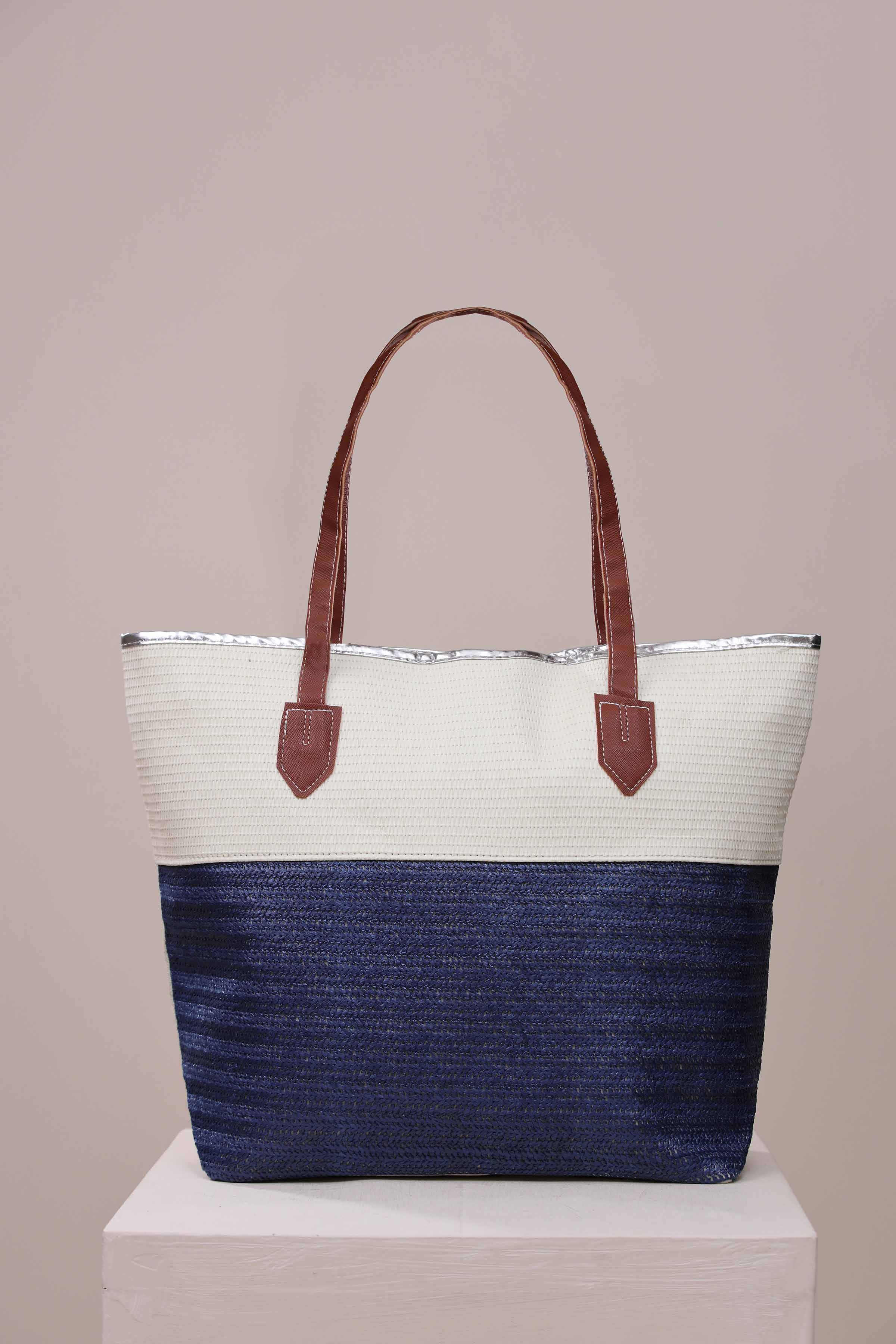 Navy Tote Bag-443482121 for Women - Bag Collection | Nishat | Shop Online