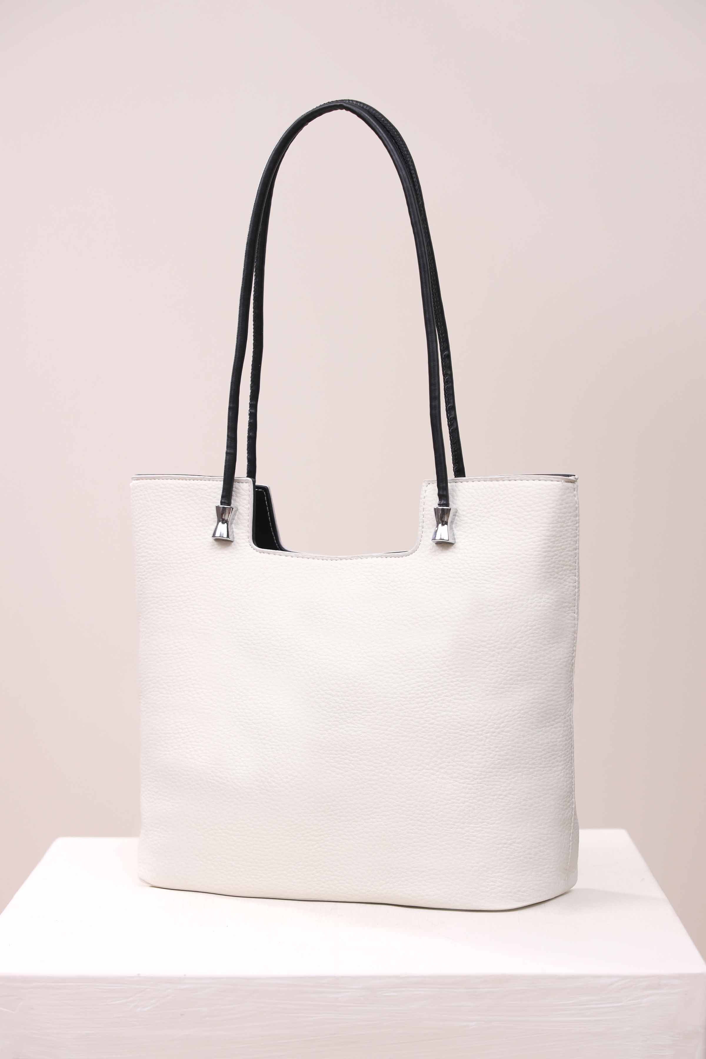 White Tote Bag-443512112 for Women - Bag Collection | Nishat | Shop Online