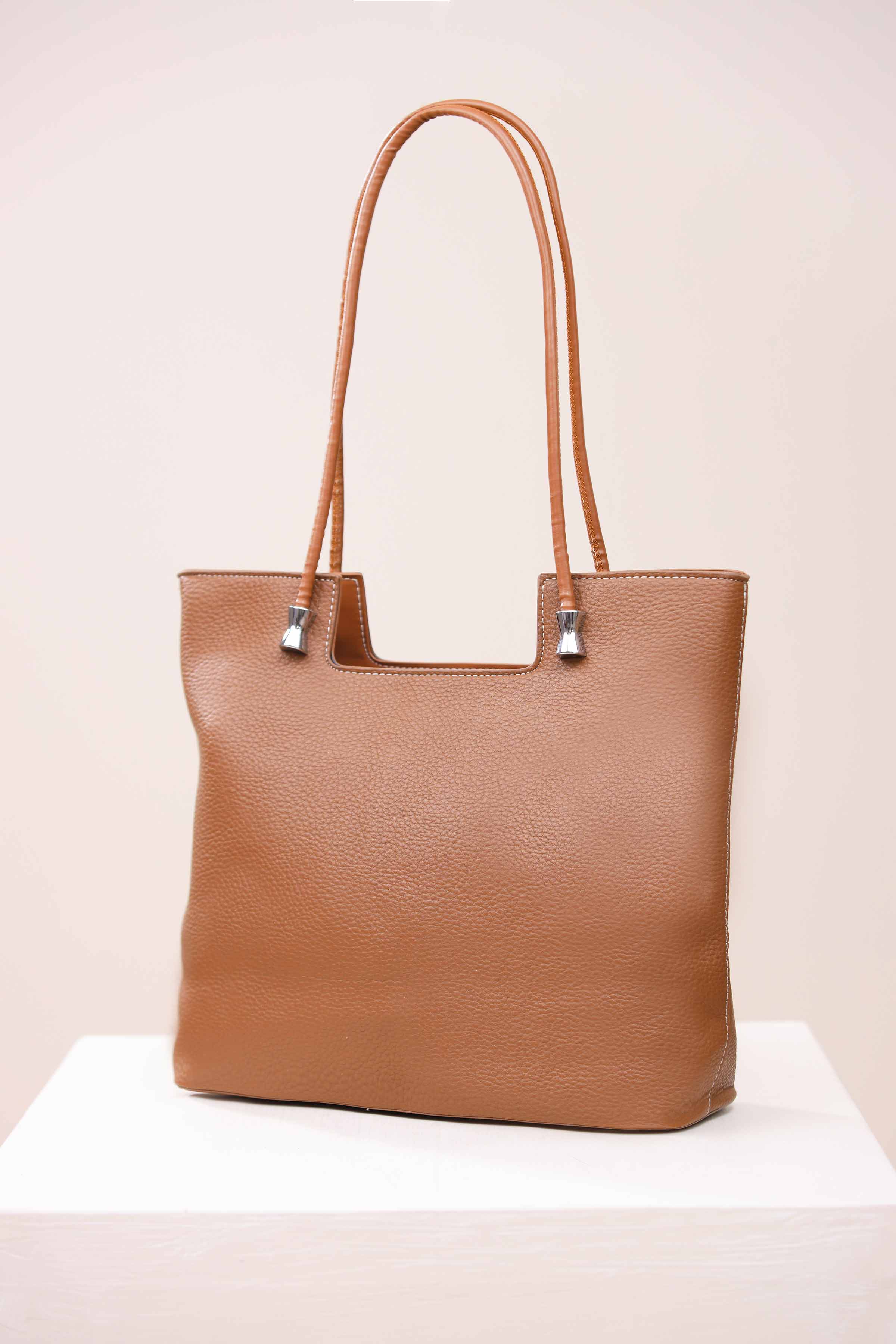 Brown Tote Bag-443512113 for Women - Bag Collection | Nishat | Shop Online