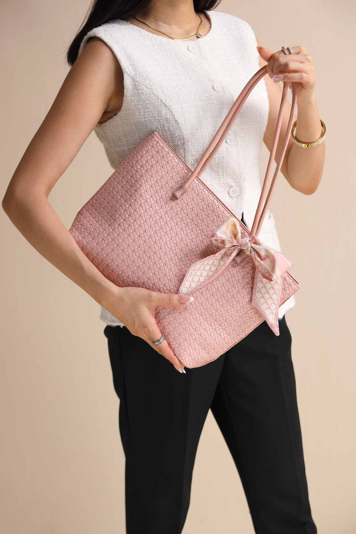 Pink Tote Bag-443582105 for Women - Bag Winter Collection | Nishat | Shop Online