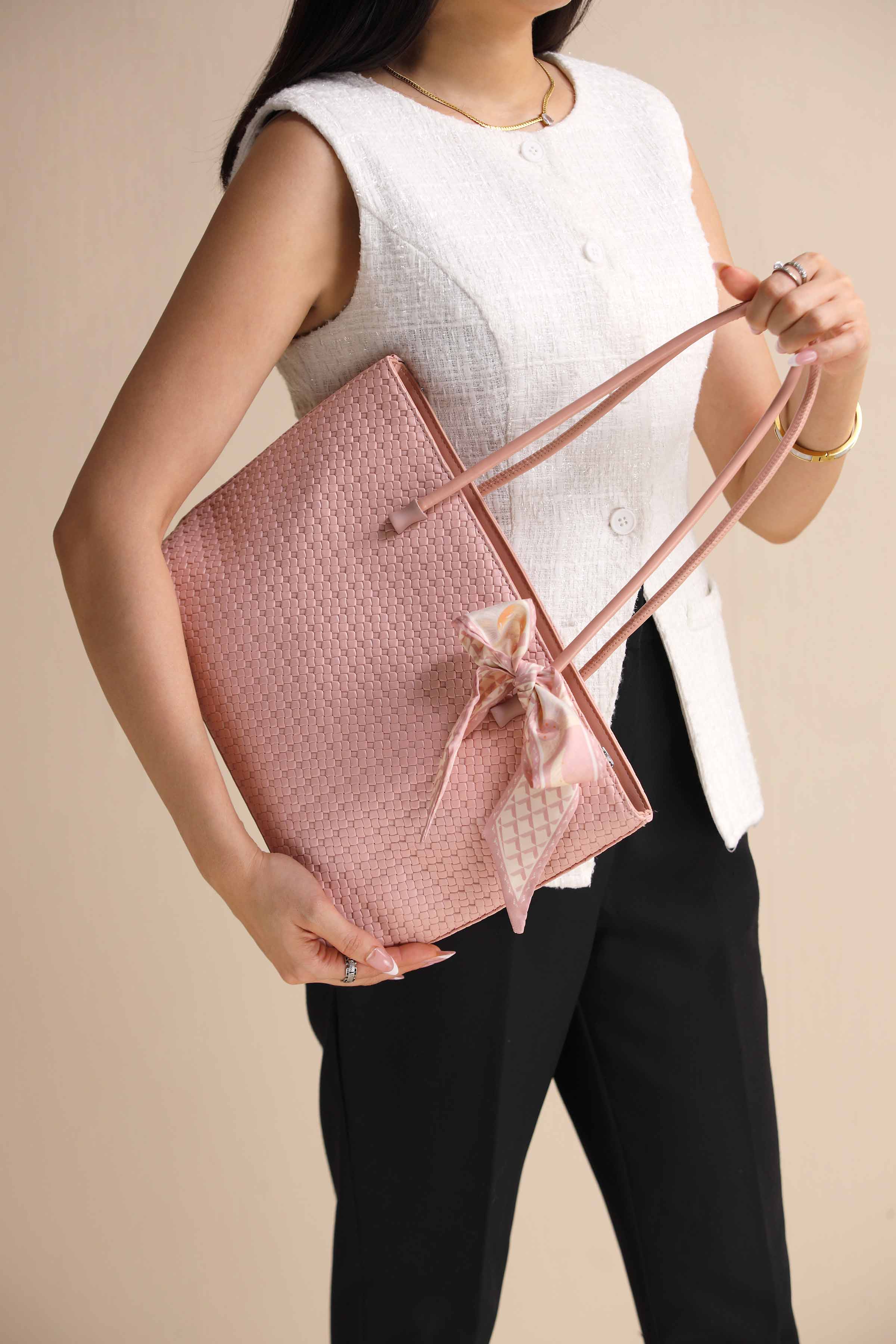 Pink Tote Bag-443582105 for Women - Bag Winter Collection | Nishat | Shop Online
