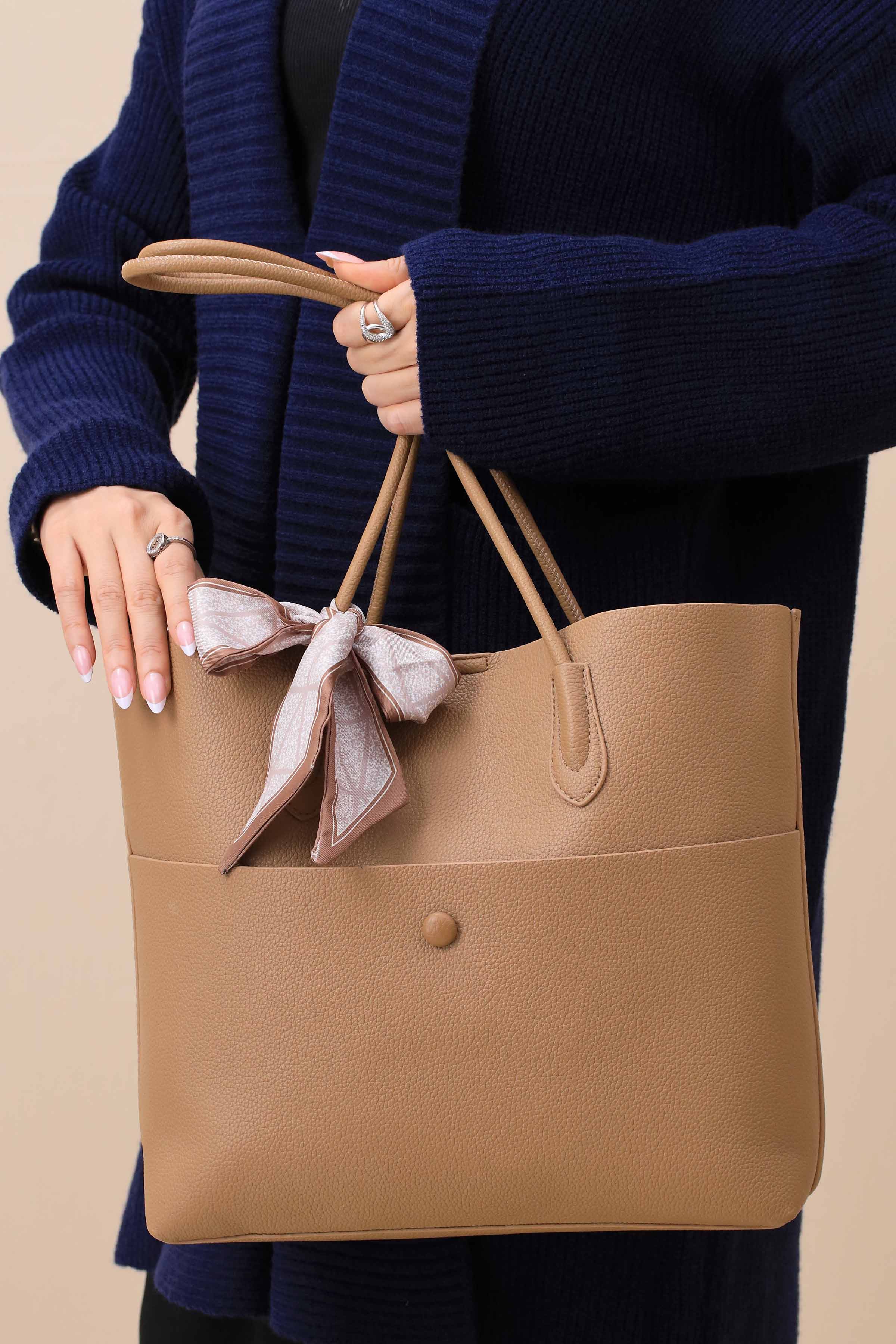 Tan Tote Bag-443622126-for Women - Bag Winter Collection | Nishat | Shop Online