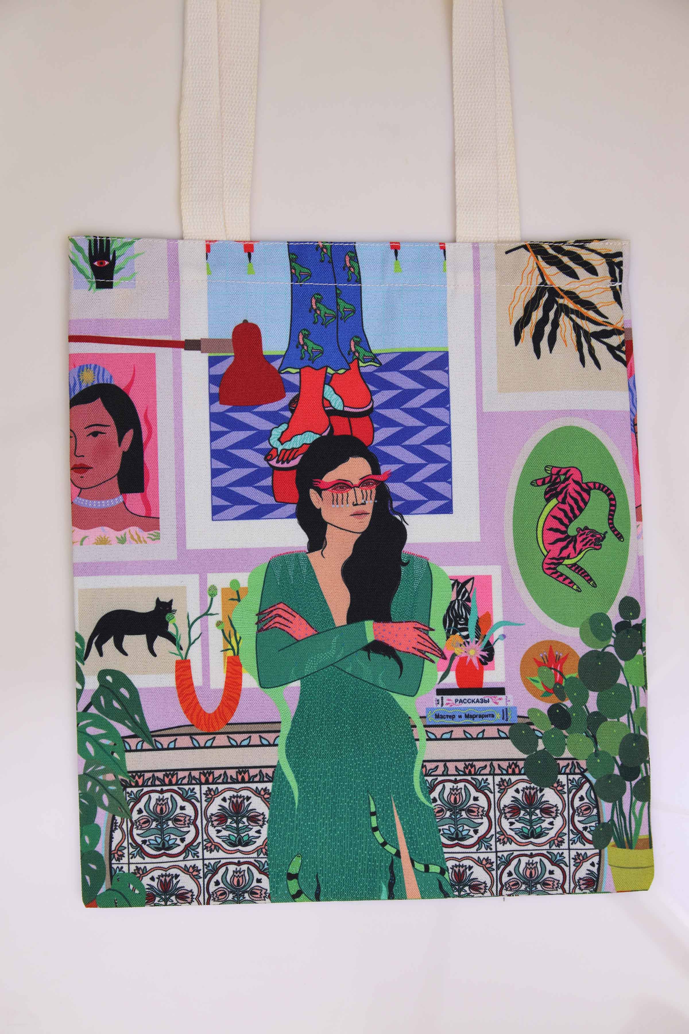 Off White & Green Fabric Bag-443672107 for Women - Bag Collection | Nishat | Shop Online