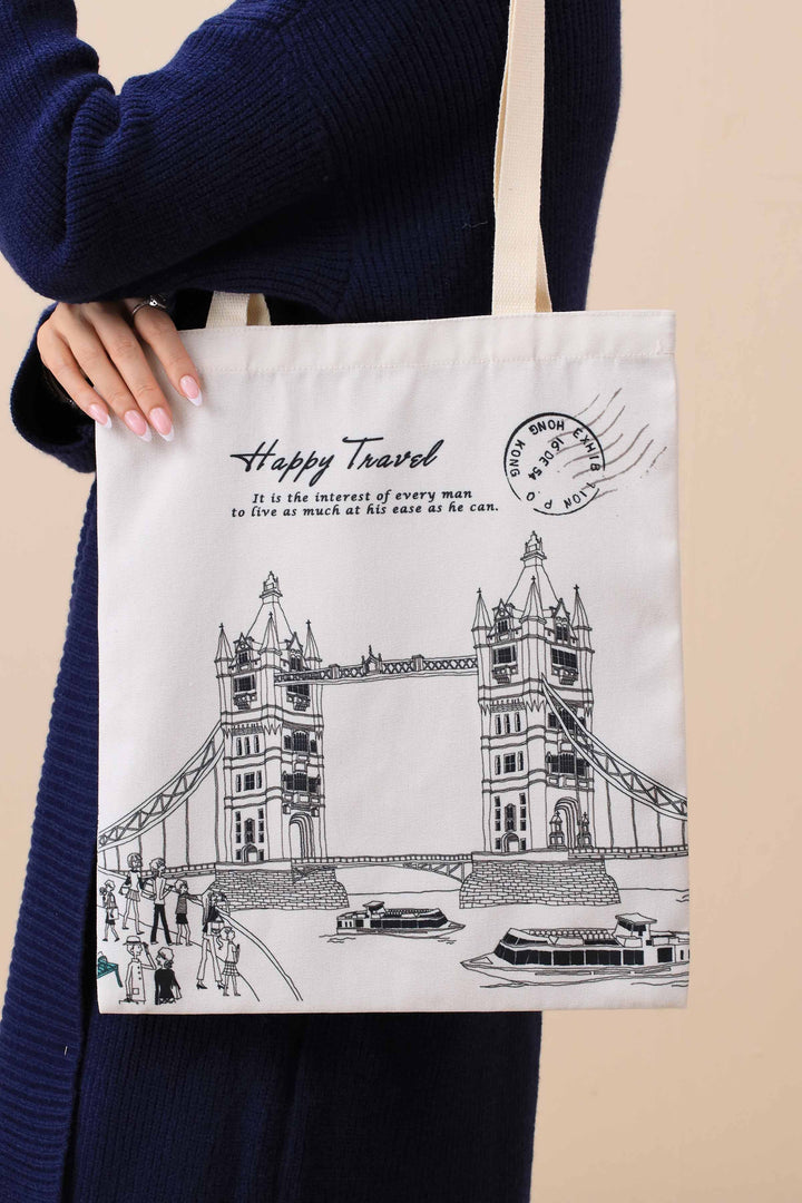 Off White Fabric Bag-443732107-for Women - Bag Winter Collection | Nishat | Shop Online