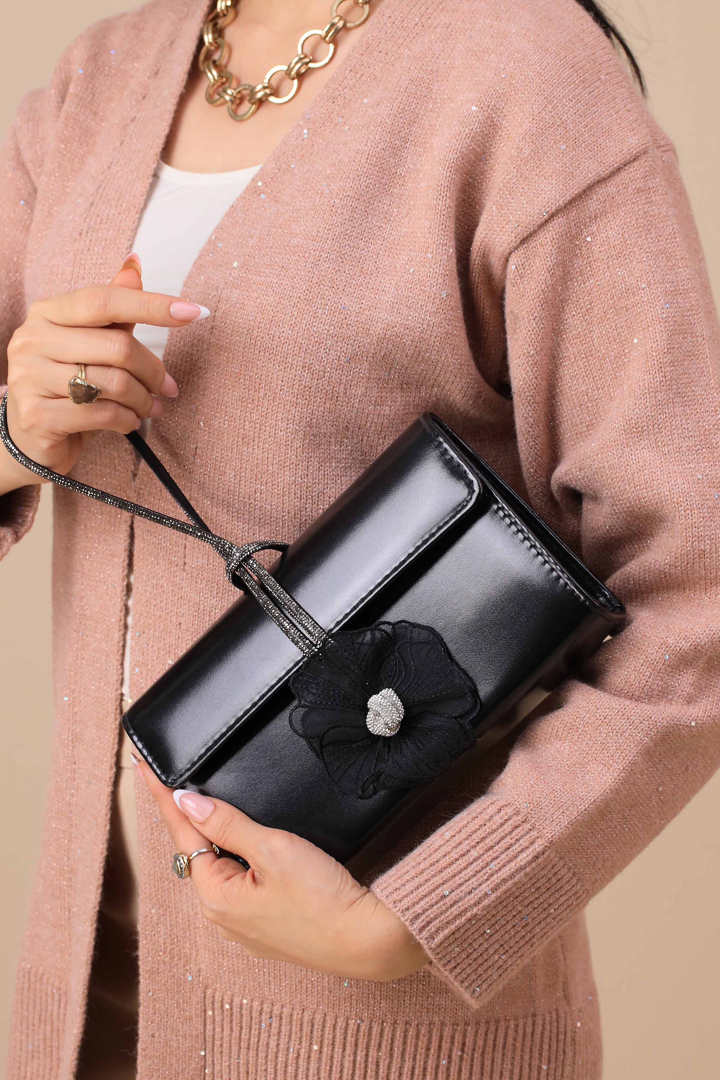 Black Clutch-444082103-for Women - Bag Winter Collection | Nishat | Shop Online