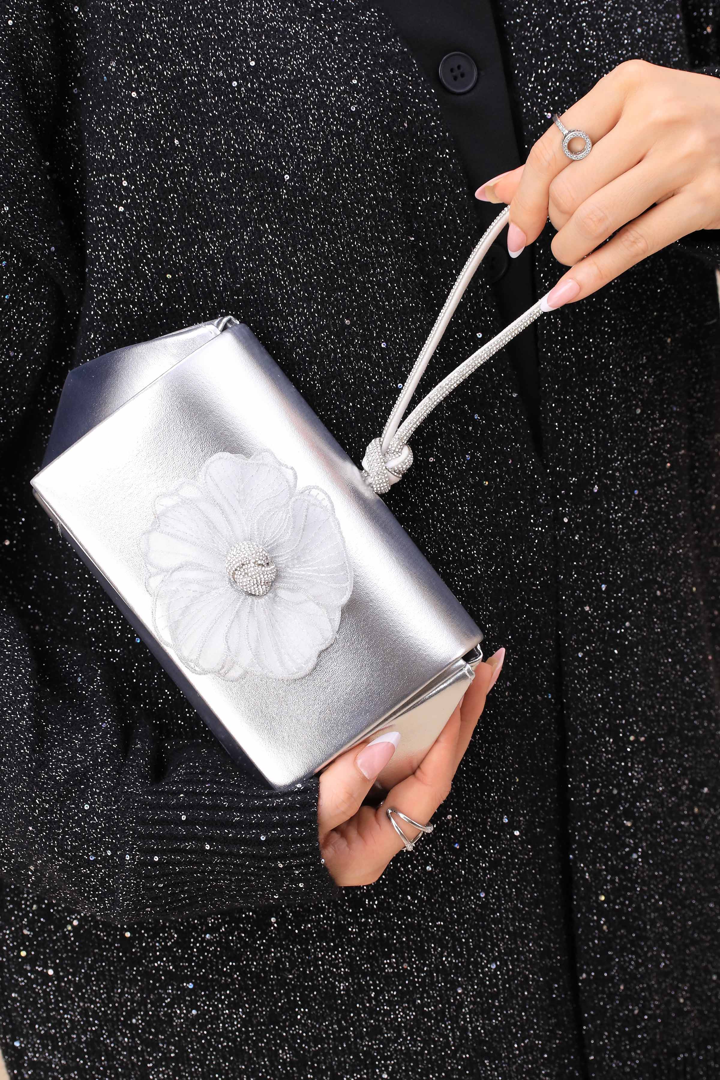 Silver Clutch-444092120-for Women - Bag Winter Collection | Nishat | Shop Online