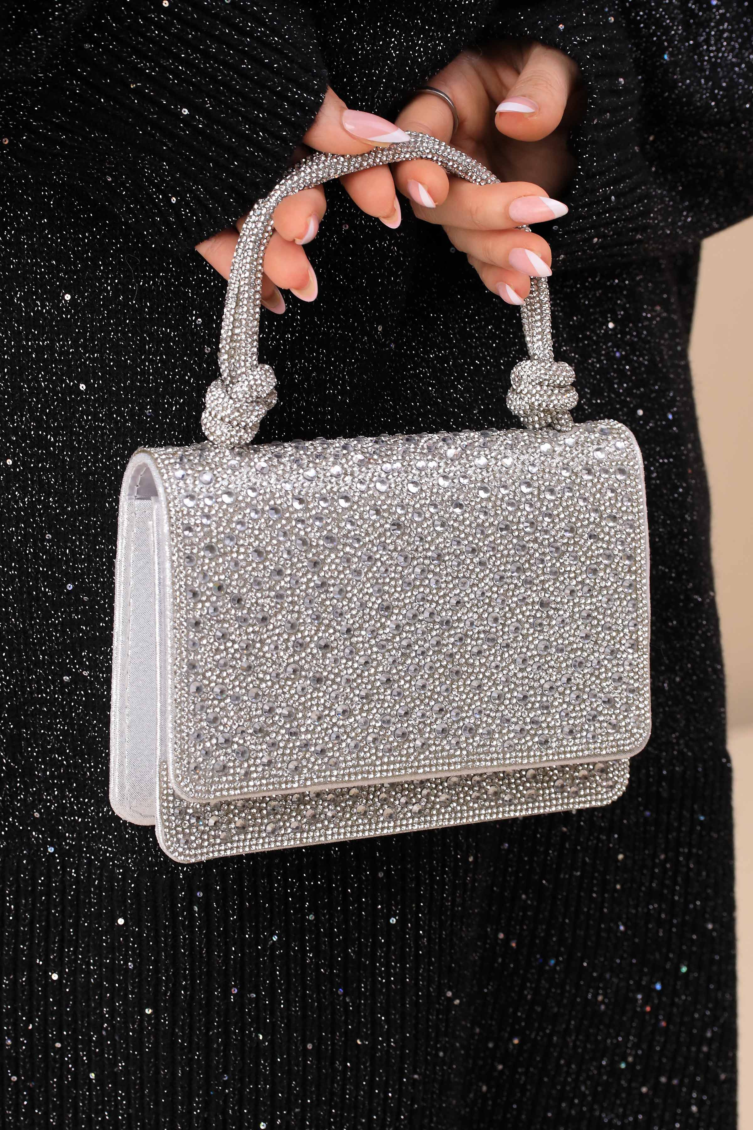 Silver Clutch-444112120-for Women - Bag Winter Collection | Nishat | Shop Online