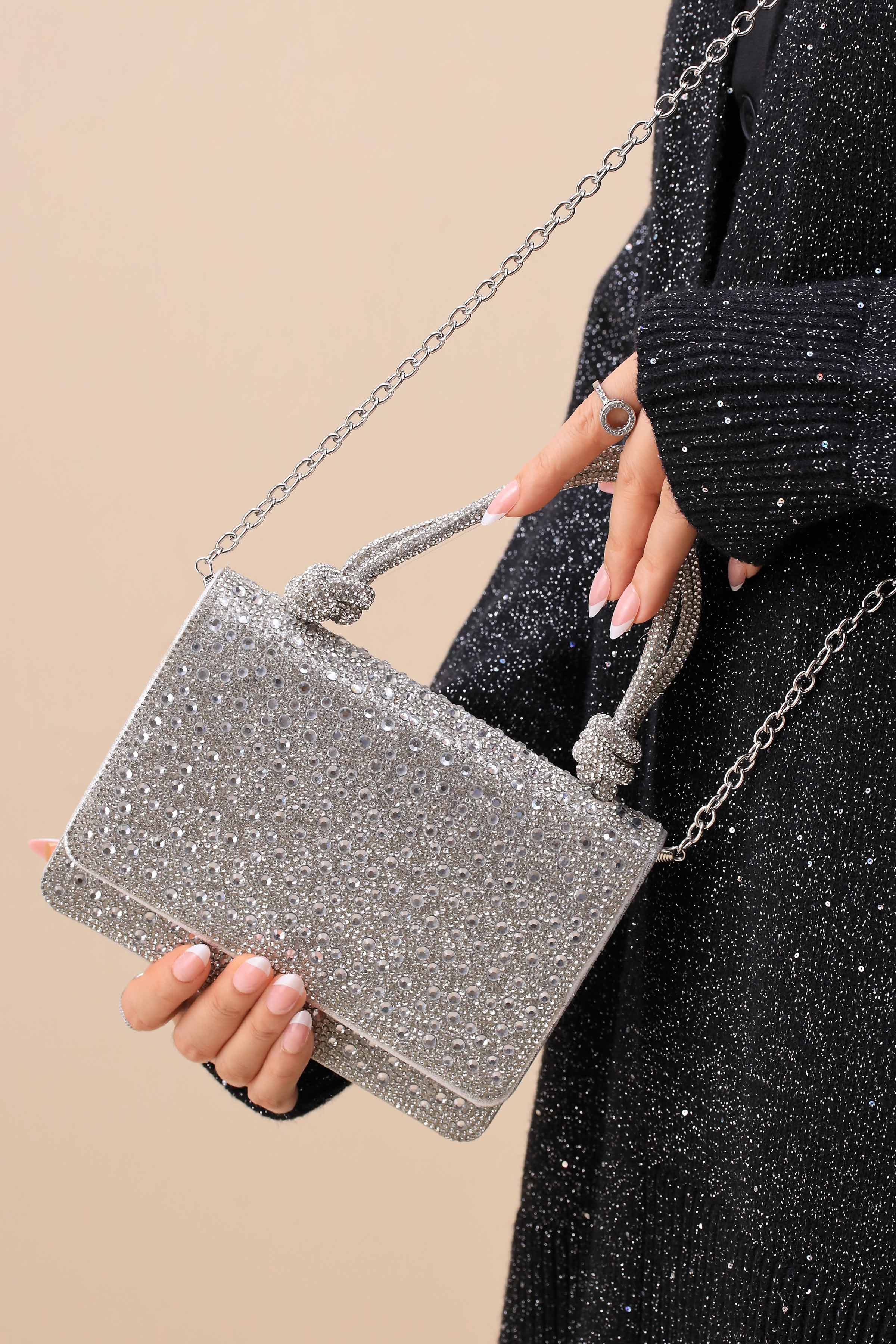 Silver Clutch-444112120-for Women - Bag Winter Collection | Nishat | Shop Online