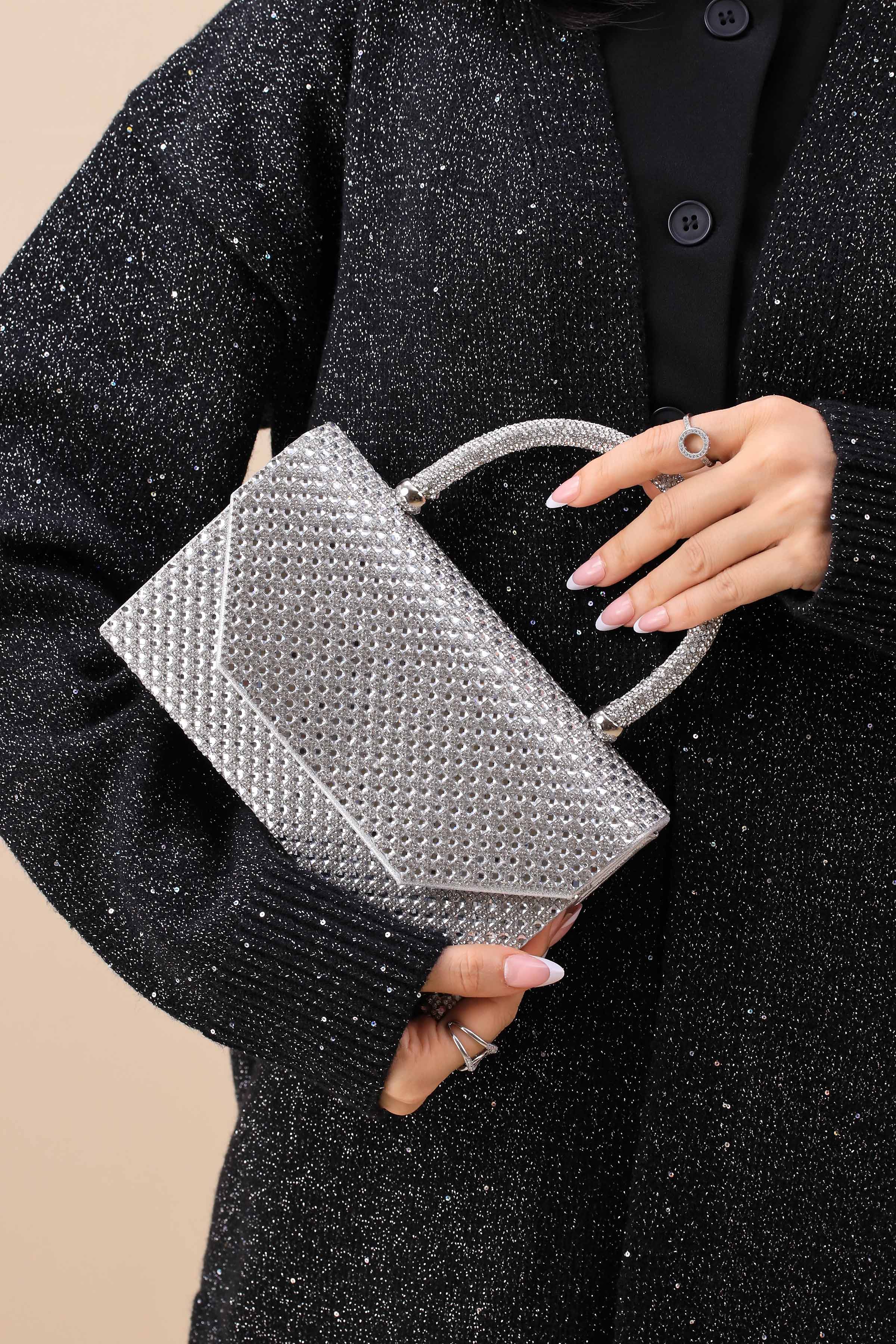 Silver Clutch-444122120-for Women - Bag Winter Collection | Nishat | Shop Online