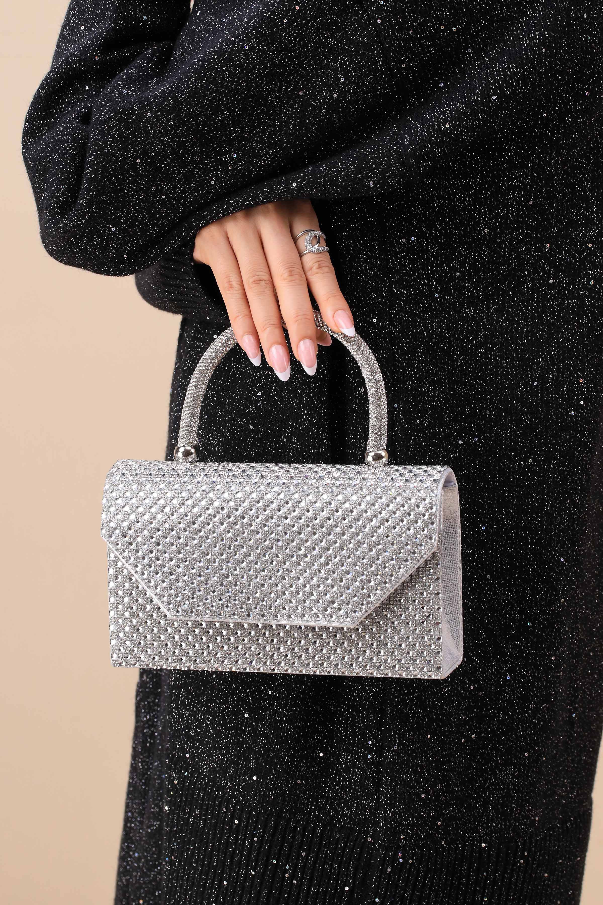 Silver Clutch-444122120-for Women - Bag Winter Collection | Nishat | Shop Online