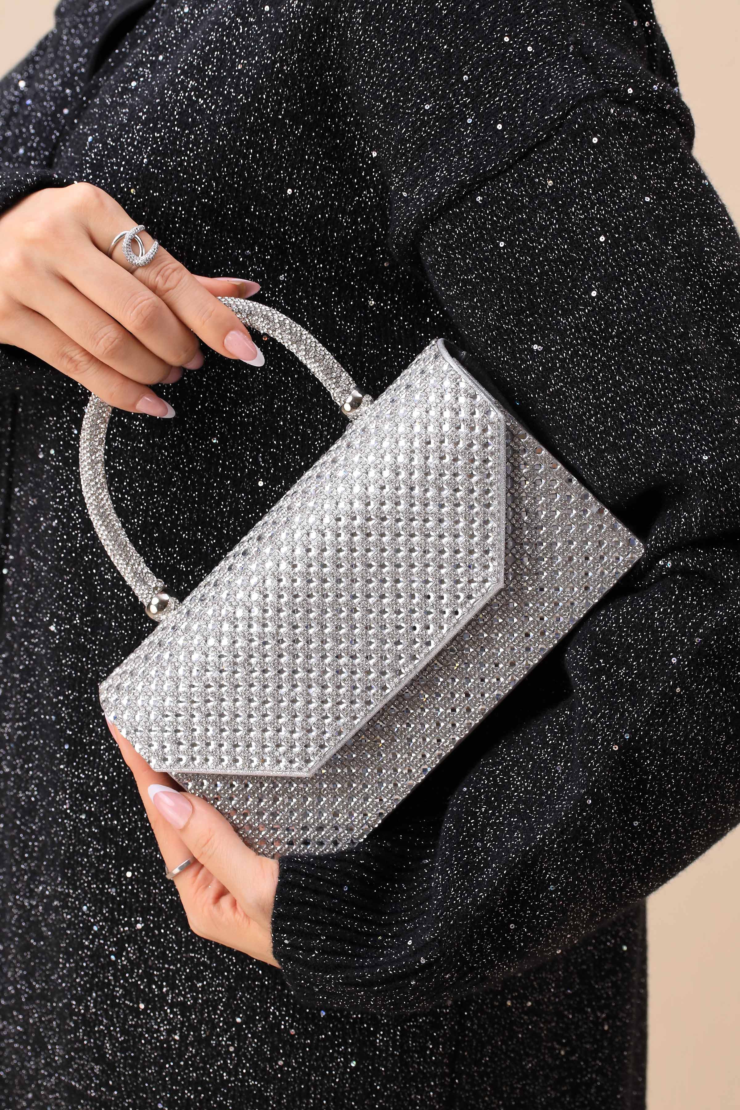 Silver Clutch-444122120-for Women - Bag Winter Collection | Nishat | Shop Online