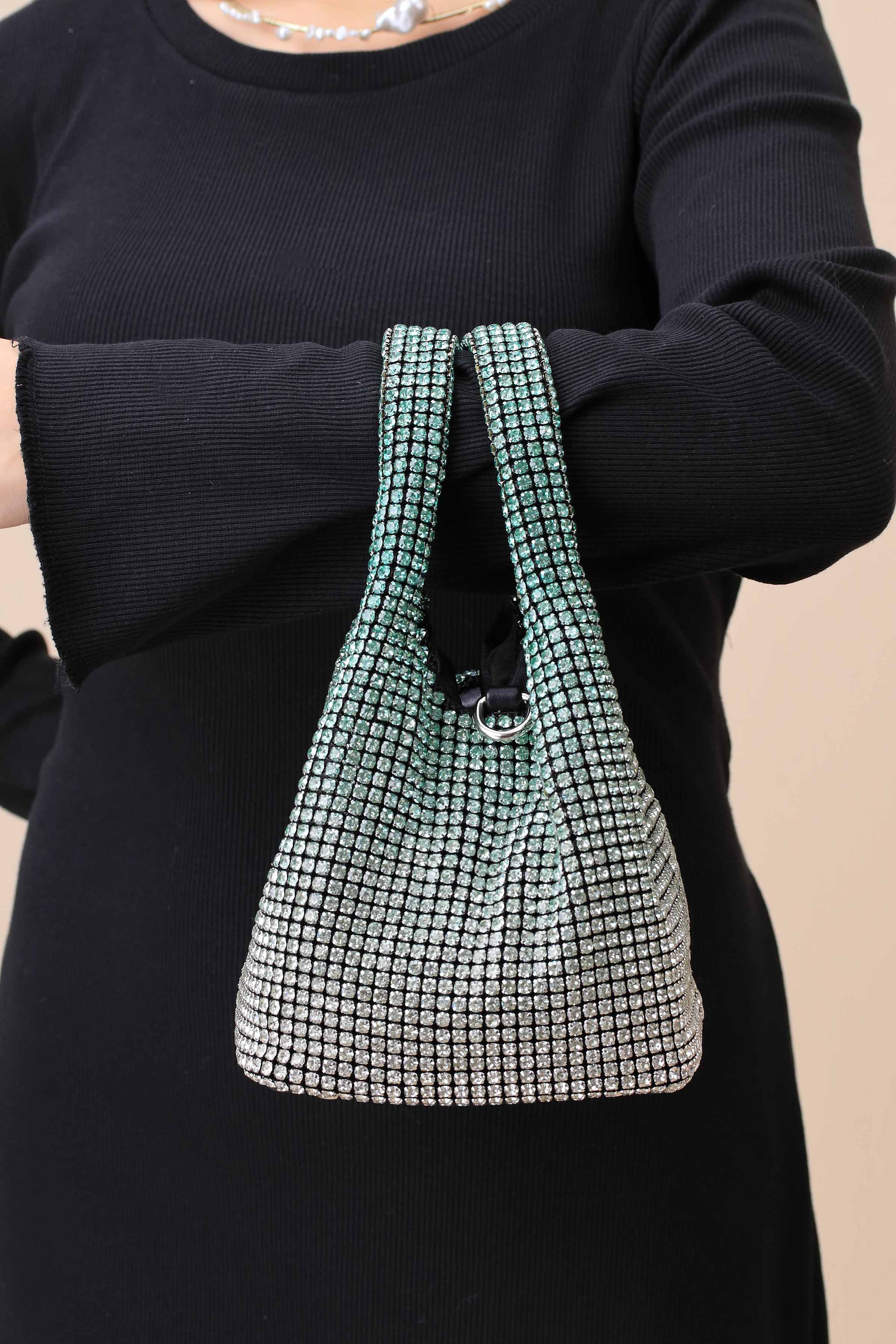 Gradient Green Clutch-444182104-for Women - Bag Winter Collection | Nishat | Shop Online