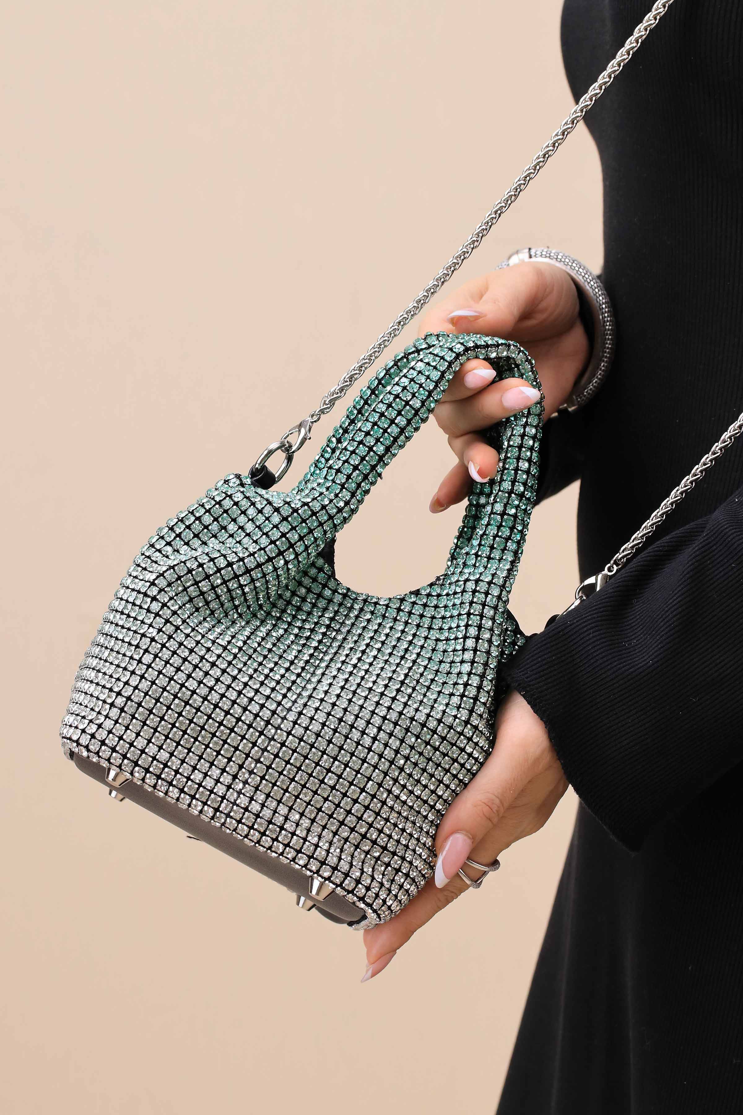 Gradient Green Clutch-444182104-for Women - Bag Winter Collection | Nishat | Shop Online