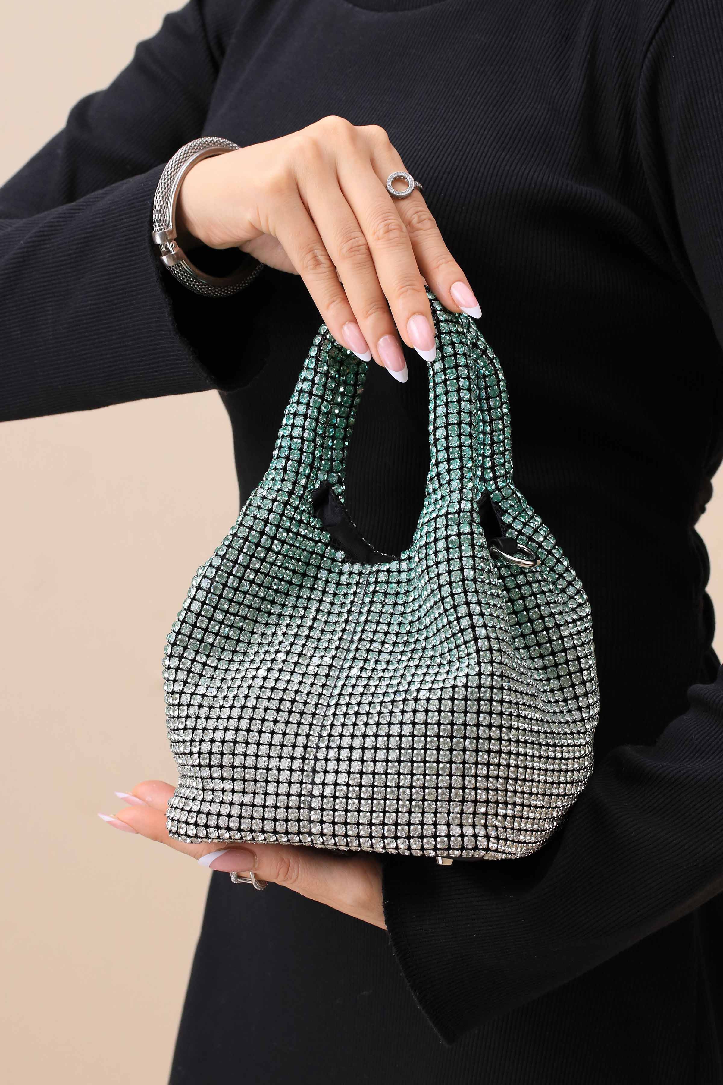 Gradient Green Clutch-444182104-for Women - Bag Winter Collection | Nishat | Shop Online