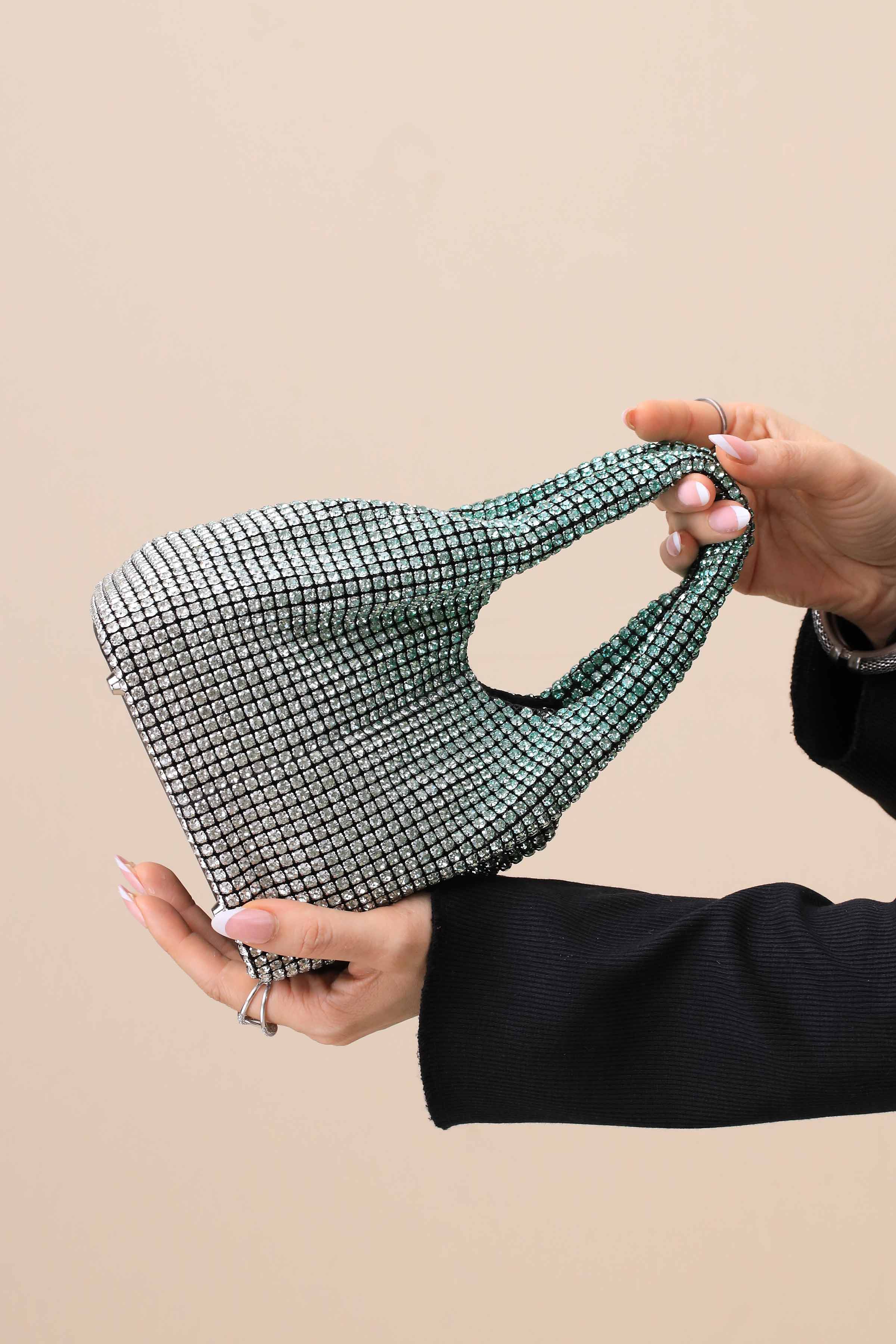 Gradient Green Clutch-444182104-for Women - Bag Winter Collection | Nishat | Shop Online